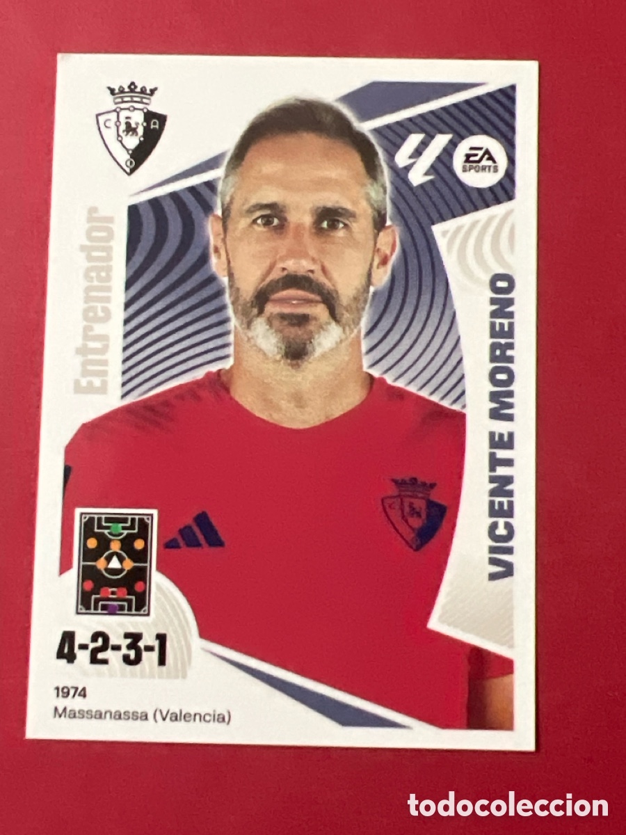 Cromos de f&uacute;tbol: C1261. 2 VICENTE MORENO OSASUNA CROMOS ALBUM EDICIONES LIGA ESTE 2024 2025 24 25