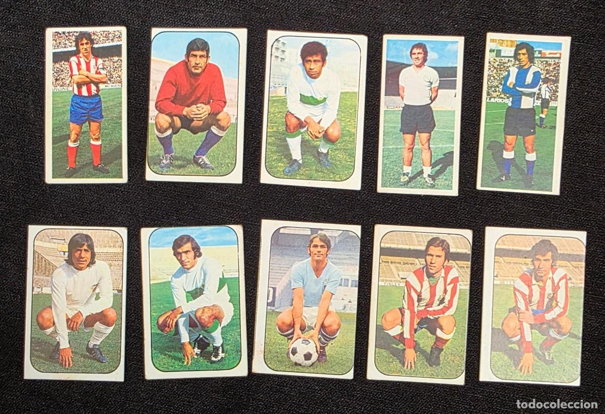 Cromos de f&uacute;tbol: Lote 10 Cromos Antiguos de F&uacute;tbol A&ntilde;os 70 &ndash; Colecci&oacute;n Vintage Original