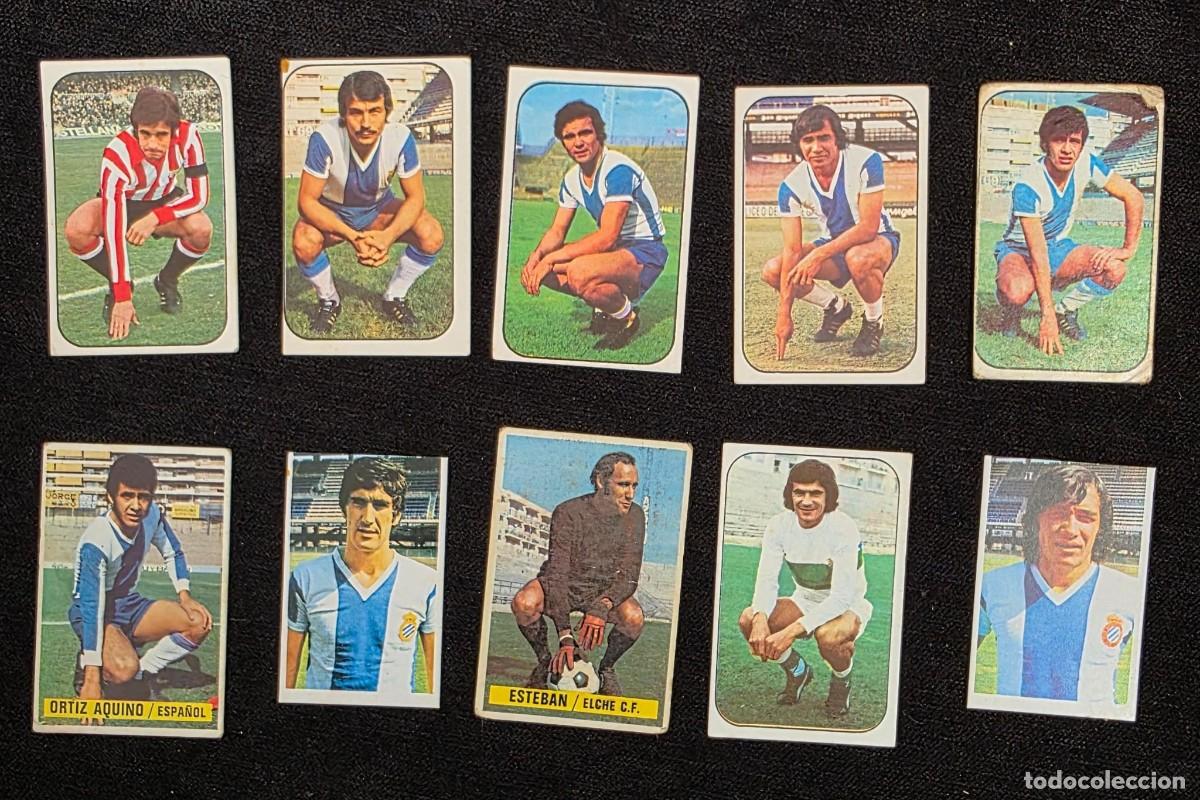 Cromos de f&uacute;tbol: Lote 10 Cromos Antiguos de F&uacute;tbol A&ntilde;os 70 &ndash; Colecci&oacute;n Vintage Original
