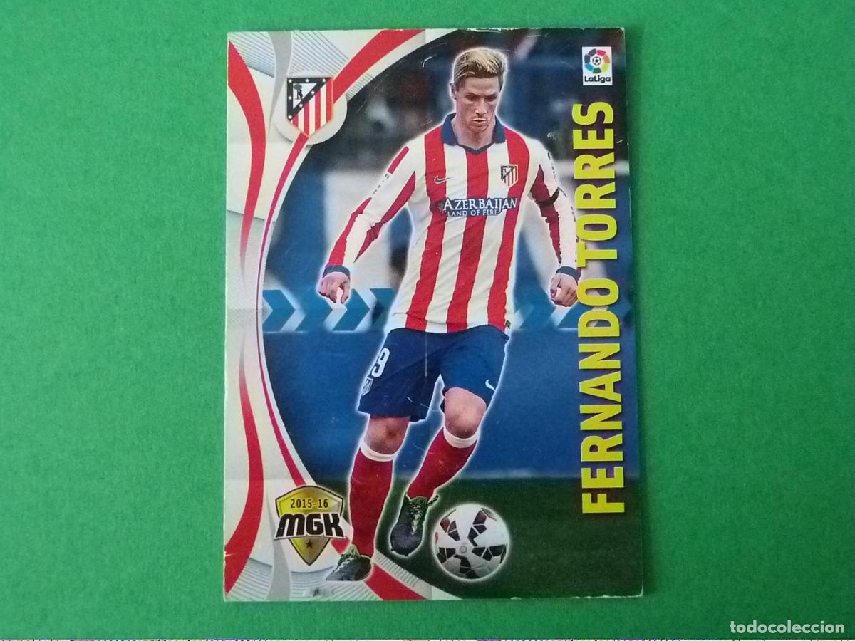 Cromos de f&uacute;tbol: TRADING CARD FUTBOL FERNANDO TORRES ATLETICO DE MADRID N&ordm; 47 LIGA MEGACRACKS 2015-2016/15-16 PANINI