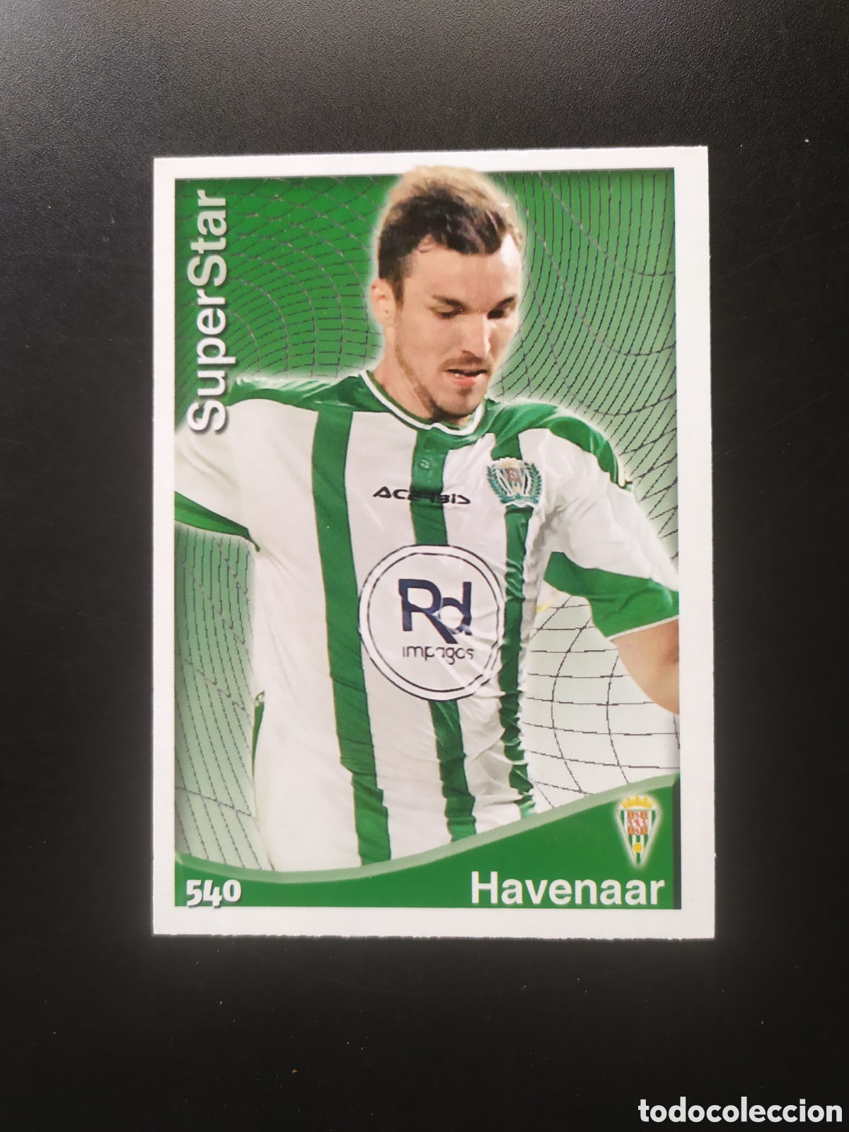 Cromos de f&uacute;tbol: Mundicromo fichas Liga 2014 2015 14 15 Havenaar superstar n&deg; 540 C&oacute;rdoba