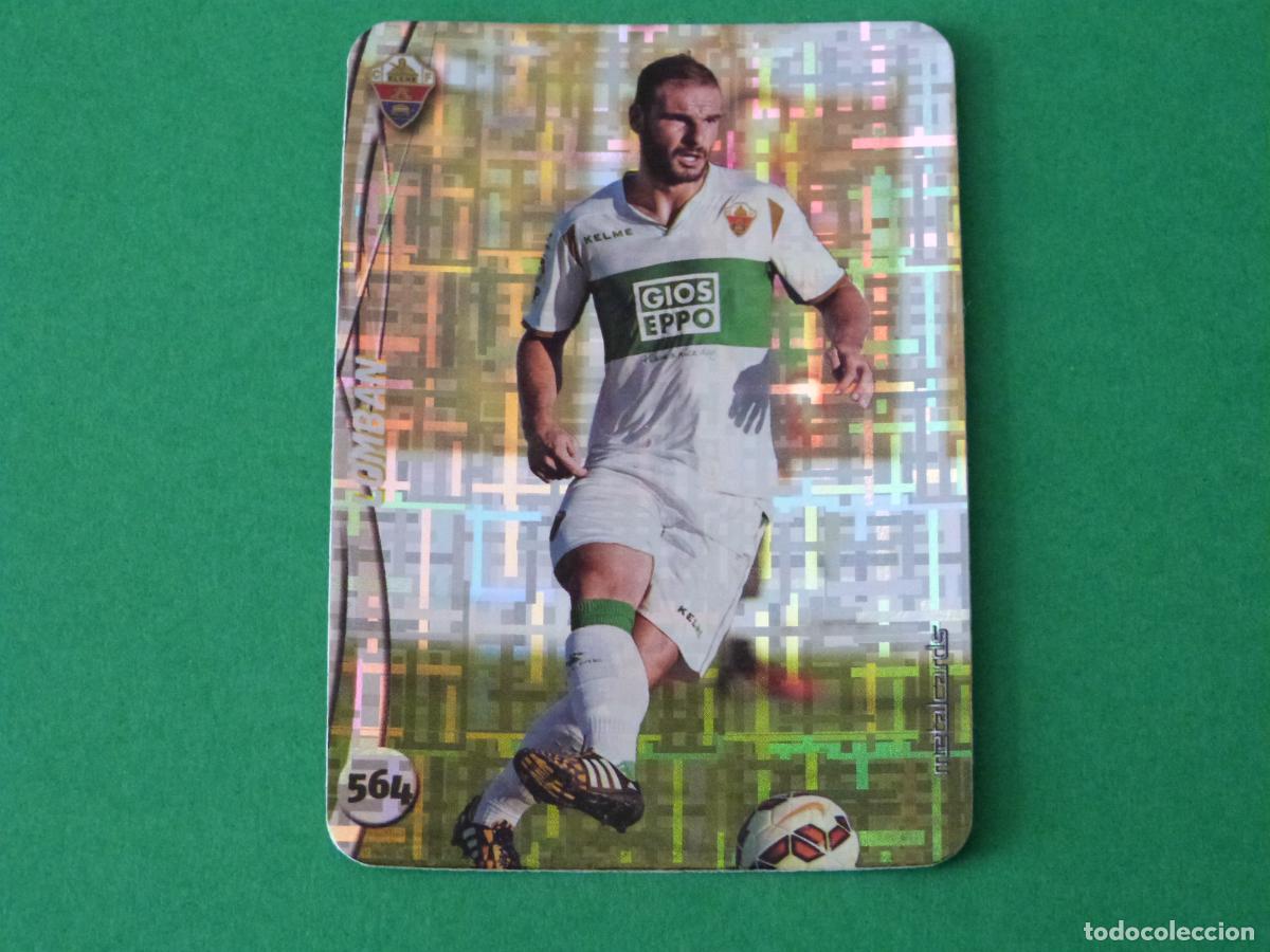 Cromos de F&uacute;tbol: TRADING CARD FUTBOL LOMBAN ELCHE C.F. BRILLO TETRIS N&ordm; 564 FICHAS LIGA MUNDICROMO 2014-2015/14-15