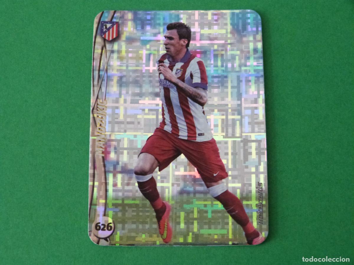 Cromos de F&uacute;tbol: TRADING CARD FUTBOL MANDZUKIC ATLETICO DE MADRID B TETRIS 626 FICHAS LIGA MUNDICROMO 2014-2015/14-15