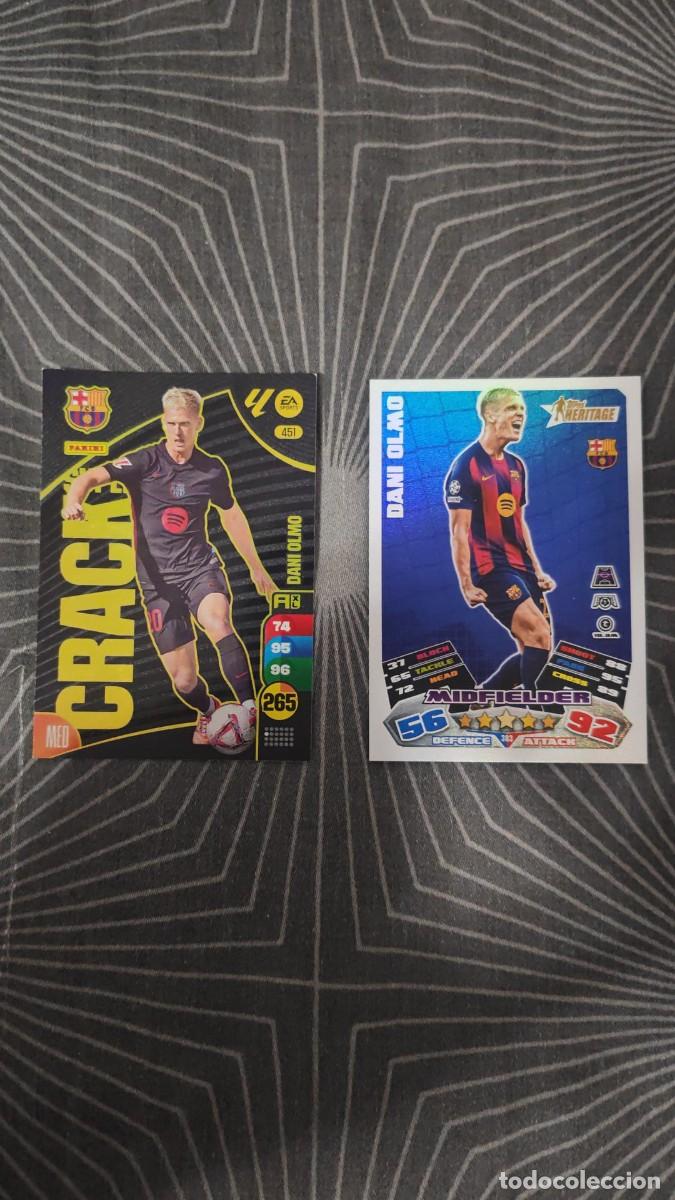 Cromos de Futebol: Cartas Dani olmo Barcelona Panini y topps 24/25 25/26