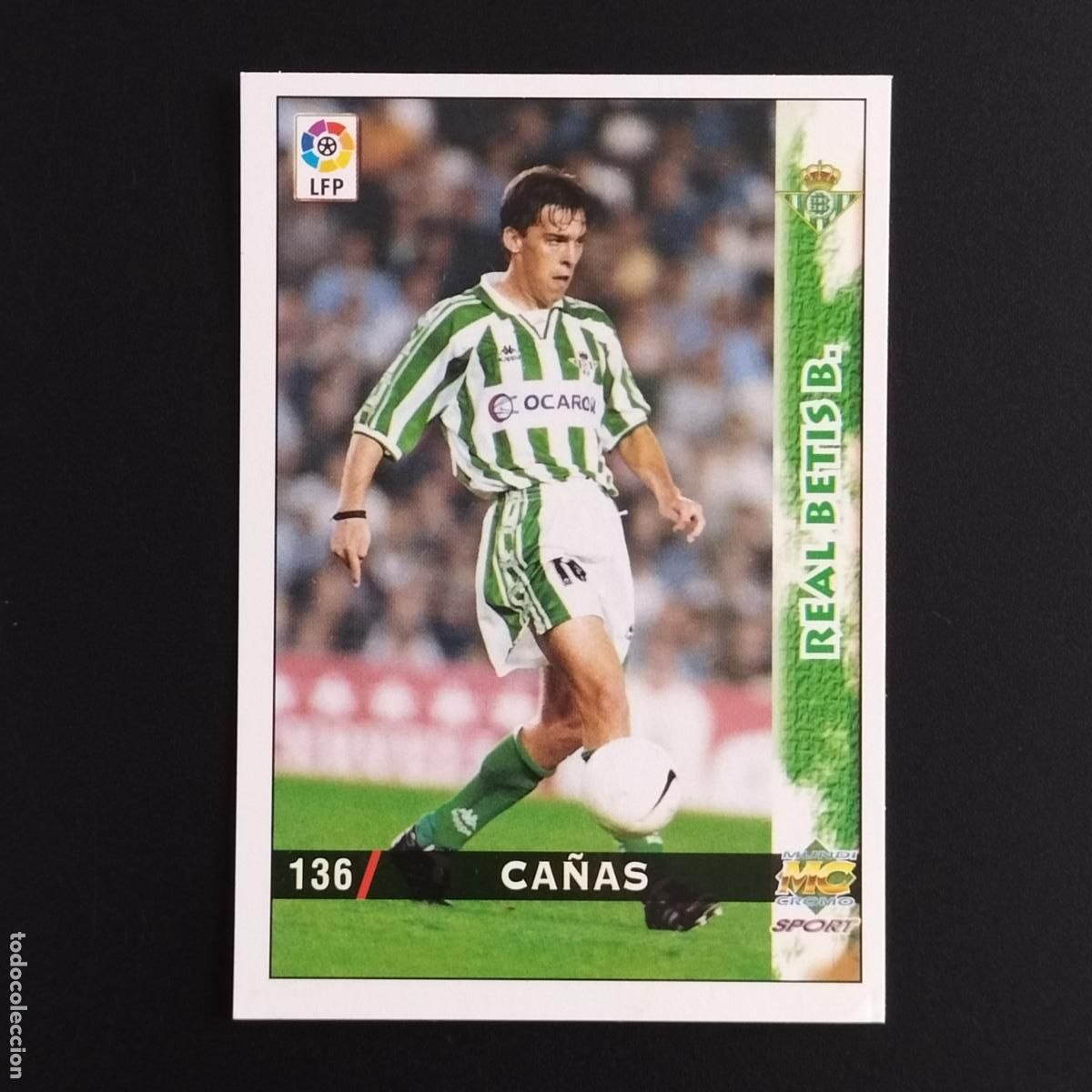 Fu&szlig;ball-Sticker: CROMO 136 CA&Ntilde;AS BETIS CROMOS ALBUM MUNDICROMO FICHAS LIGA FUTBOL 98 99 1998 1999
