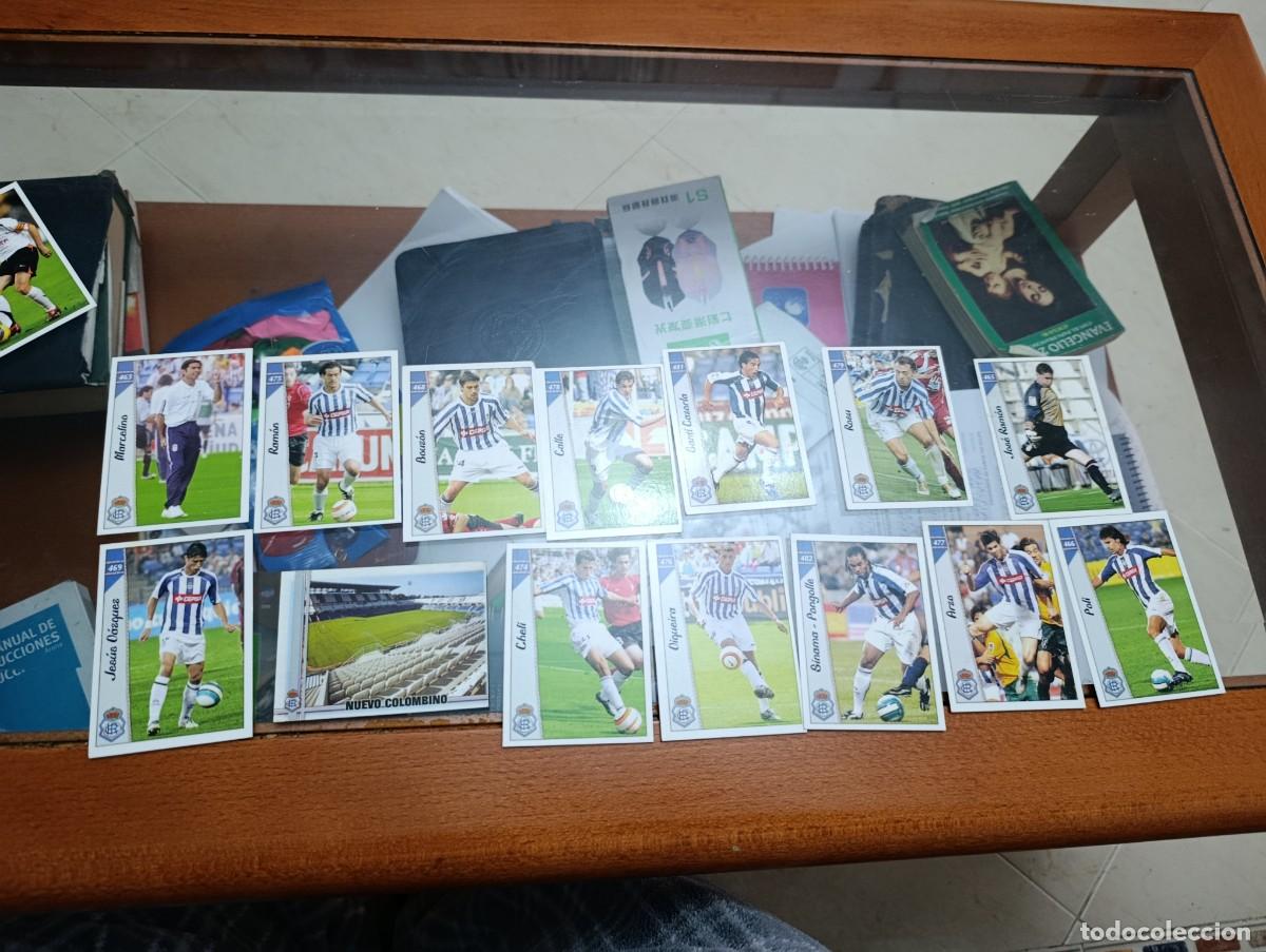 Fu&szlig;ball-Sticker: LOTE DE 14 CROMOS MUNDICROMOS 2006 2007 R. HUELVA