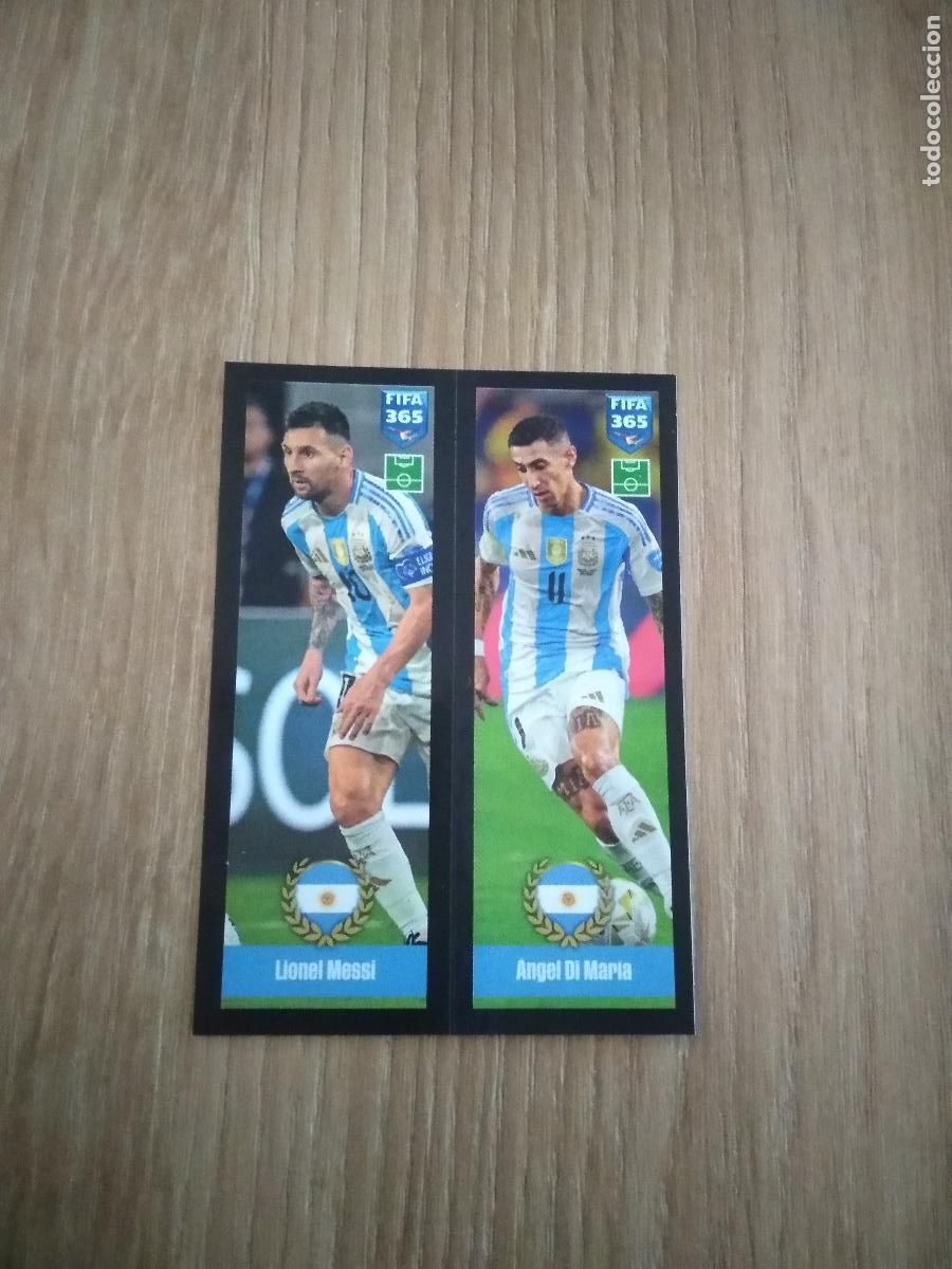 Cromos de F&uacute;tbol: 421 MESSI DI MARIA ARGENTINA CROMO FUTBOL PANINI FIFA 365 24-25 2024-2025