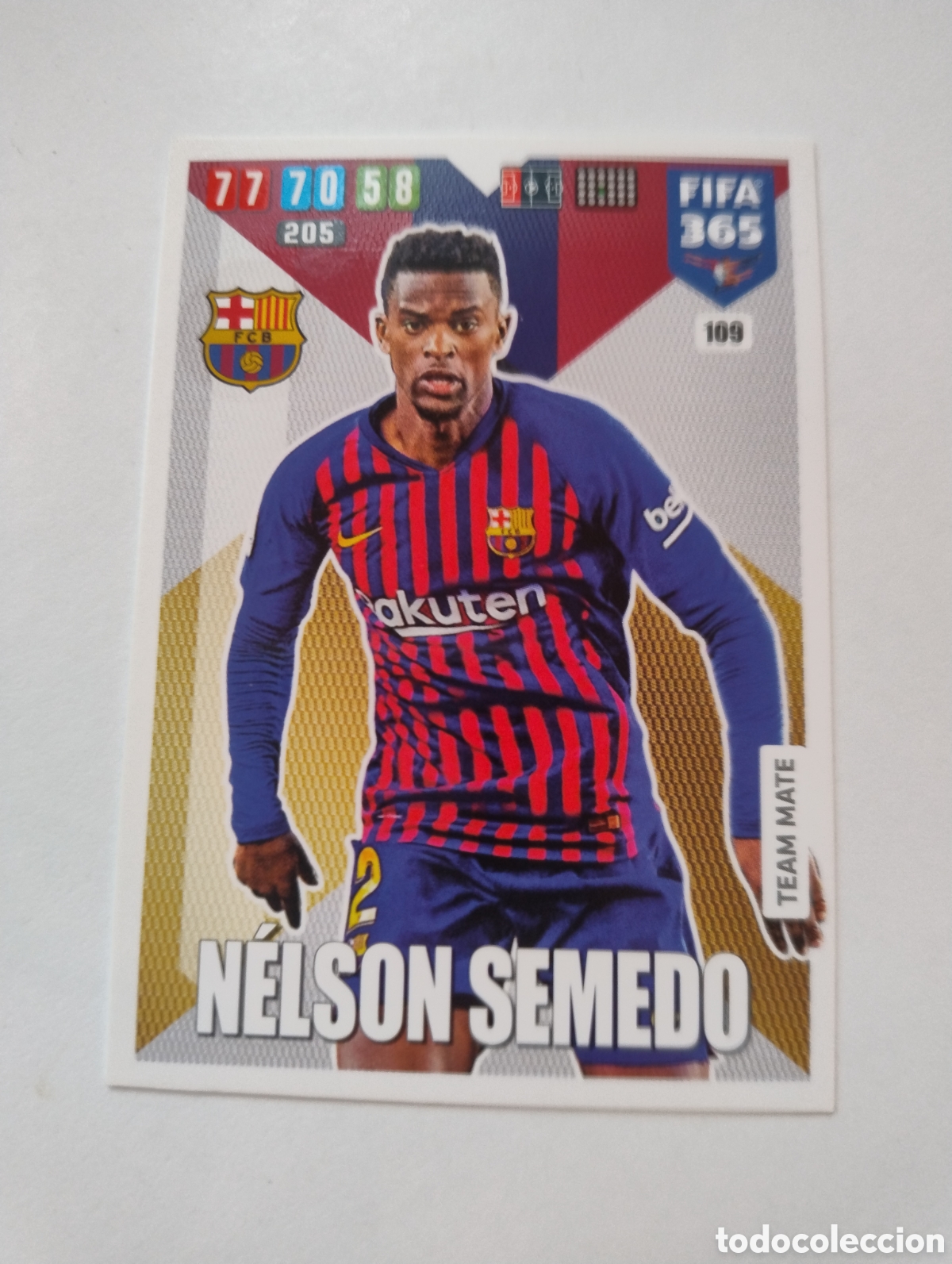 Fu&szlig;ball-Sticker: 109 - Nelson Semedo - Barcelona - Adrenalyn XL FIFA 365 2020