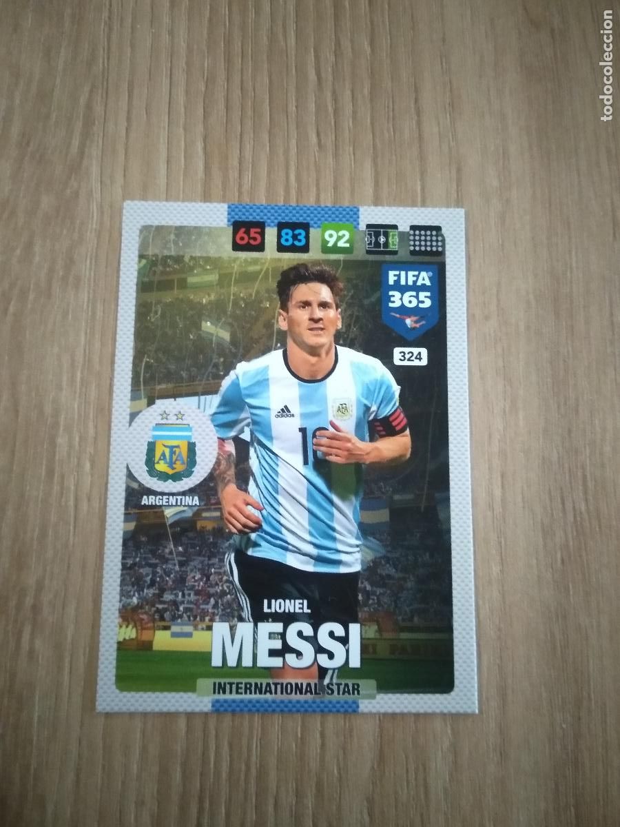 Cromos de Futebol: 324 MESSI ARGENTINA CROMO FUTBOL PANINI 16-17 FIFA 365 ADRENALYN 2016-2017