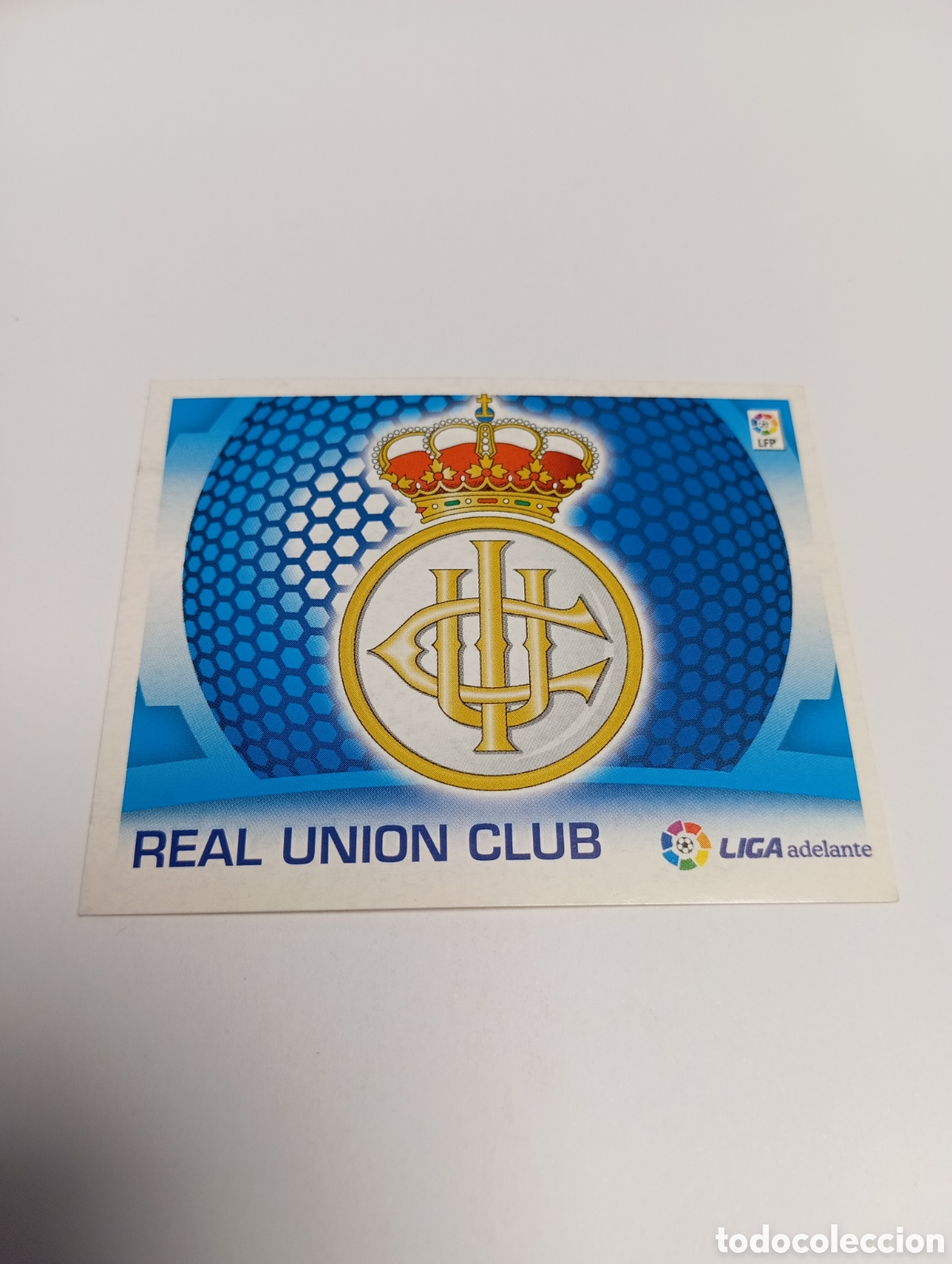 Cromos de f&uacute;tbol: Escudo Real Uni&oacute;n Liga Este 2009 2010 PANINI 09 10