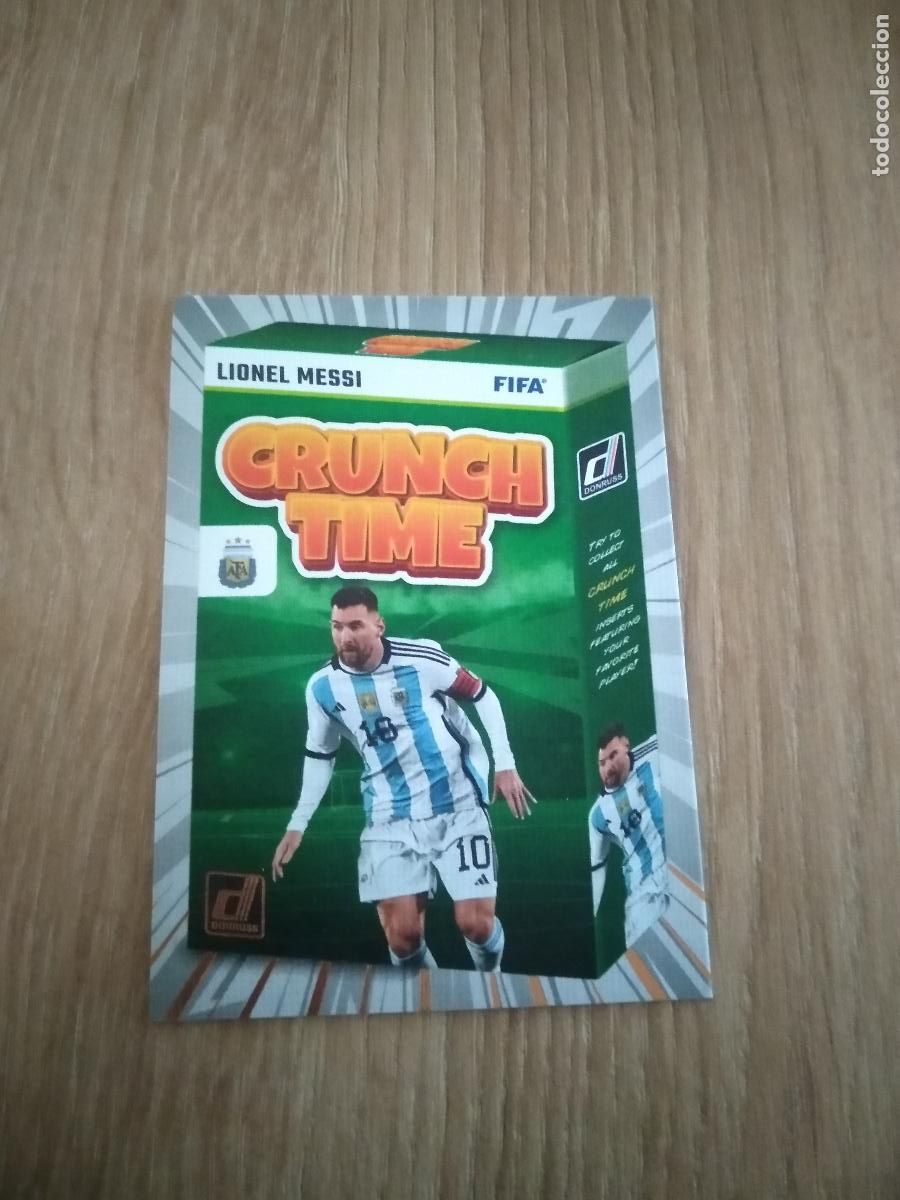 Cromos de F&uacute;tbol: 1 MESSI ARGENTINA CRUNCH TIME DONRUSS SOCCER 23-24 CROMO FUTBOL PANINI 2023-2024