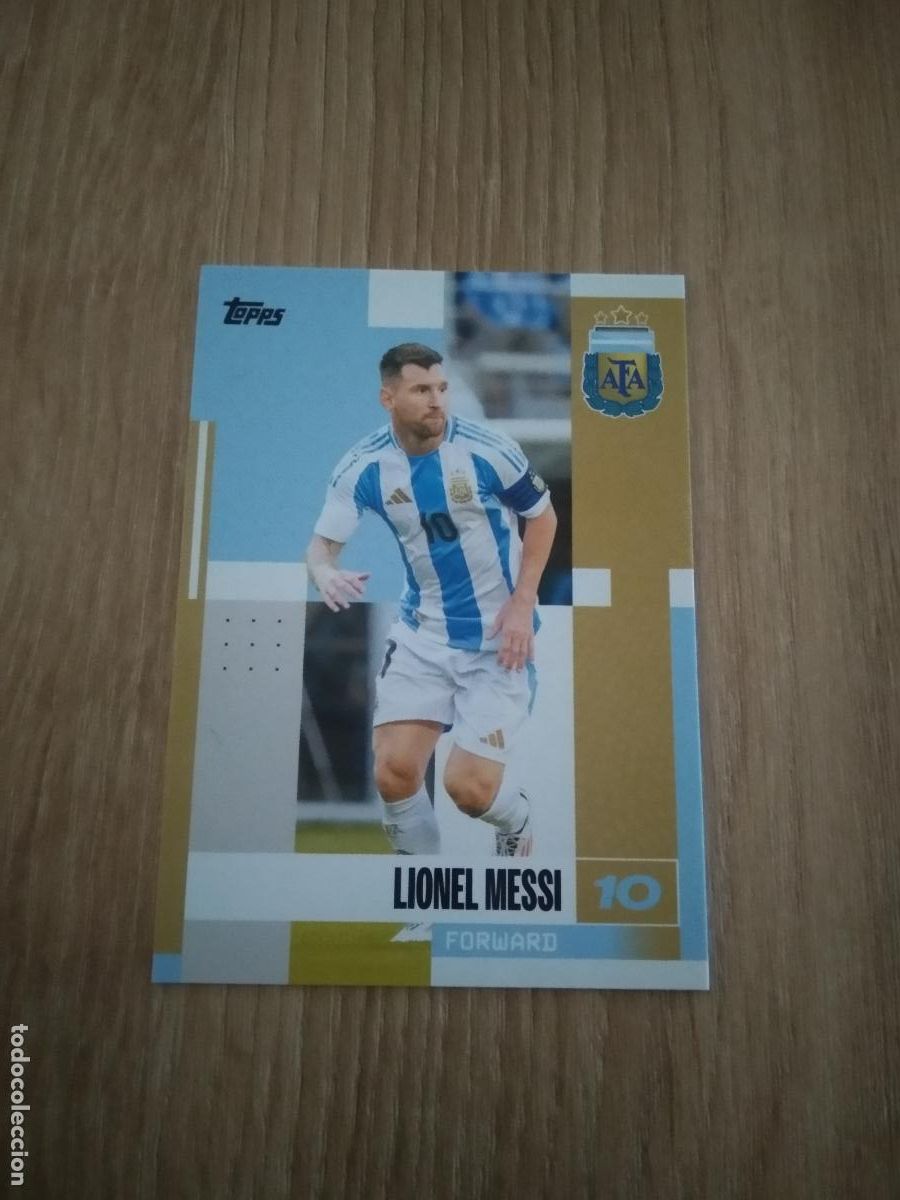 Figurine di Calcio: 19 MESSI ARGENTINA CROMO FUTBOL Topps Argentina 2024 Team Set