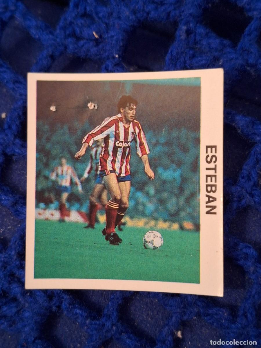 Fu&szlig;ball-Sticker: COLECCION PLAY OFF barna FUTBOL LIGA 86-87 NUNCA PEGADO SPORTING DE GIJON ESTEBAN