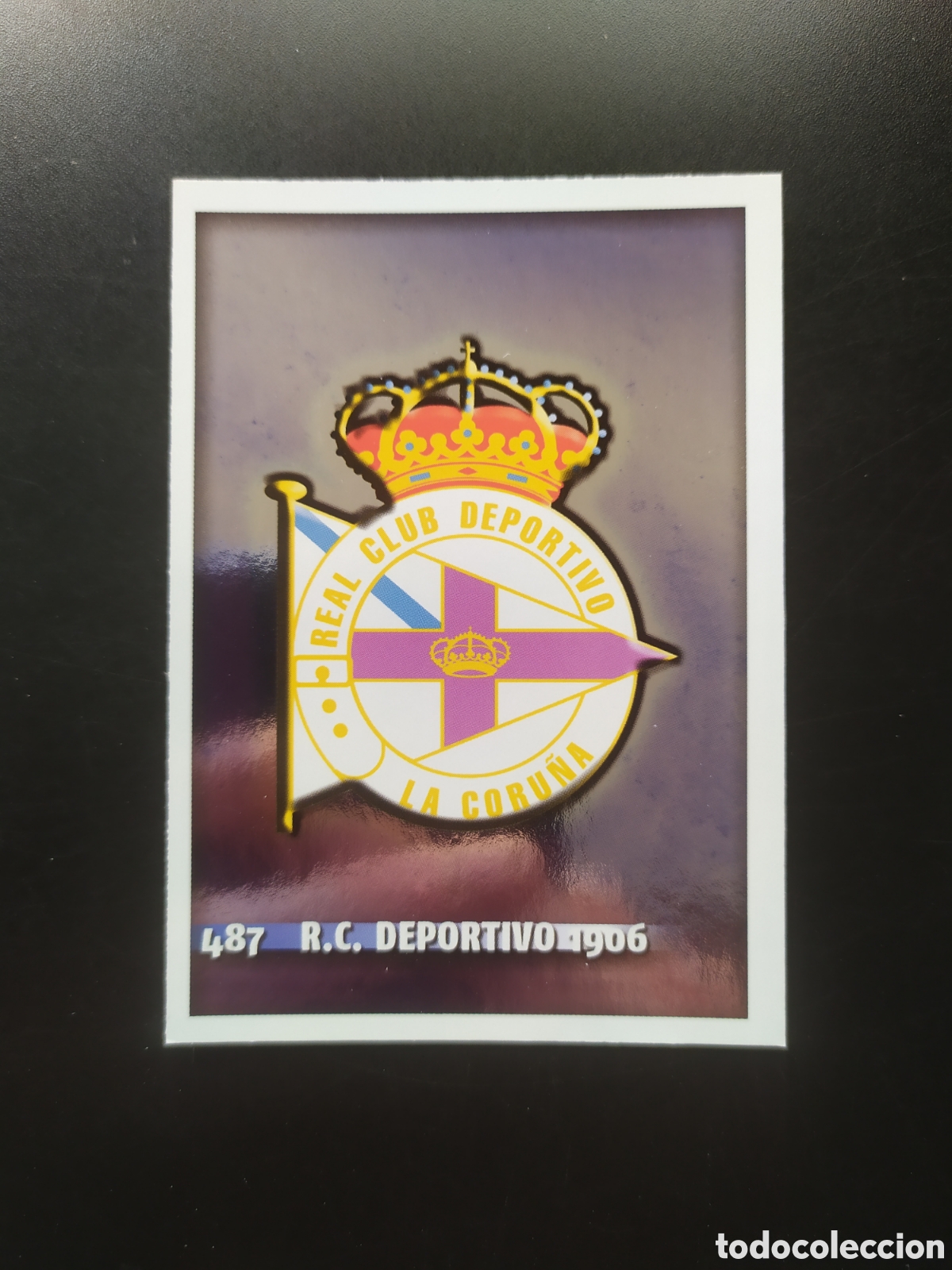 Fu&szlig;ball-Sticker: Mundicromo fichas Liga 2014 2015 14 15 escudo n&deg; 487 Deportivo Coru&ntilde;a