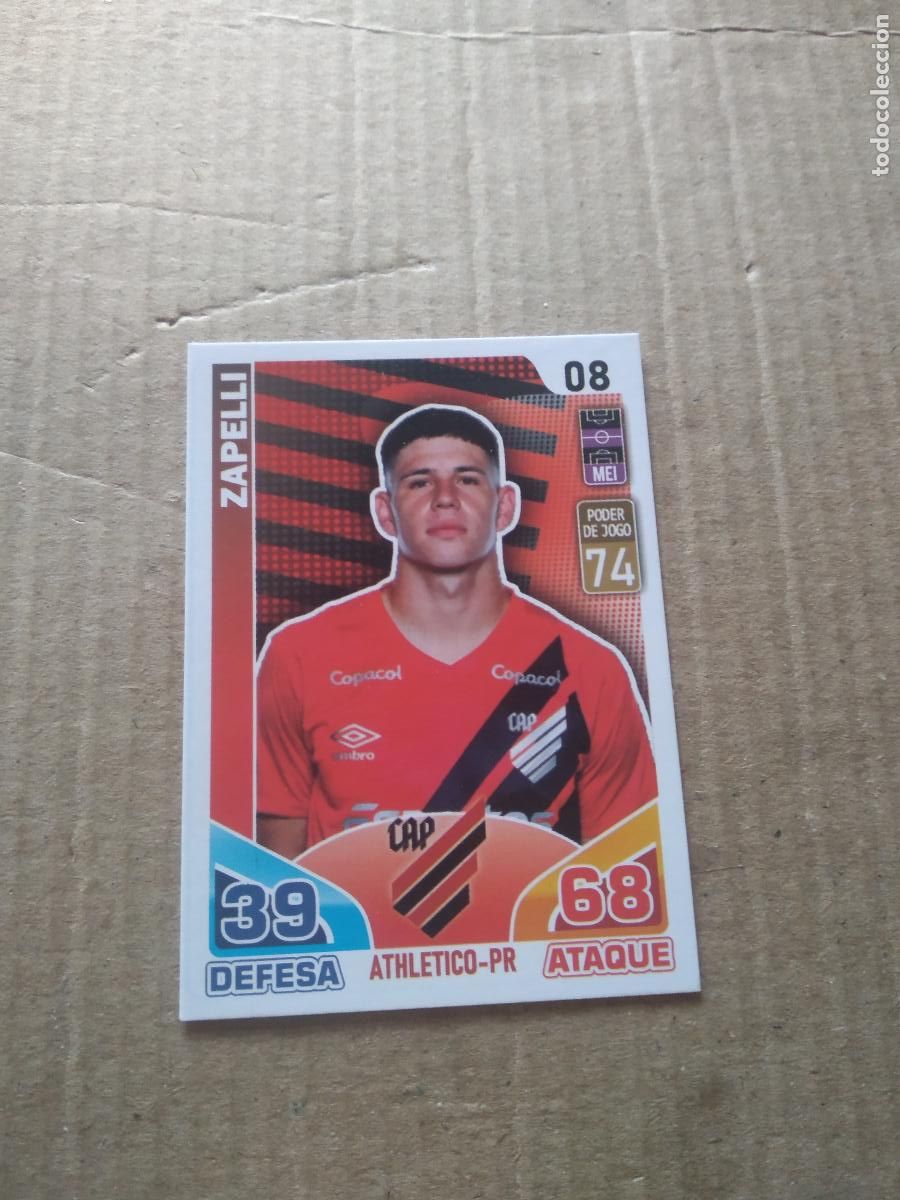 Cromos de F&uacute;tbol: 8 ZAPELLI ATHLETICO PARANAENSE CROMO TARJETA FUTBOL BRASILEIRAO CARD GAME LIGA BRASIL