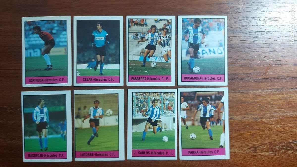 Cromos de F&uacute;tbol: HERCULES C.F. con KEMPES - 14 CROMOS DIFERENTES SIN PEGAR - LISEL FUTBOL 85/86 1985/86