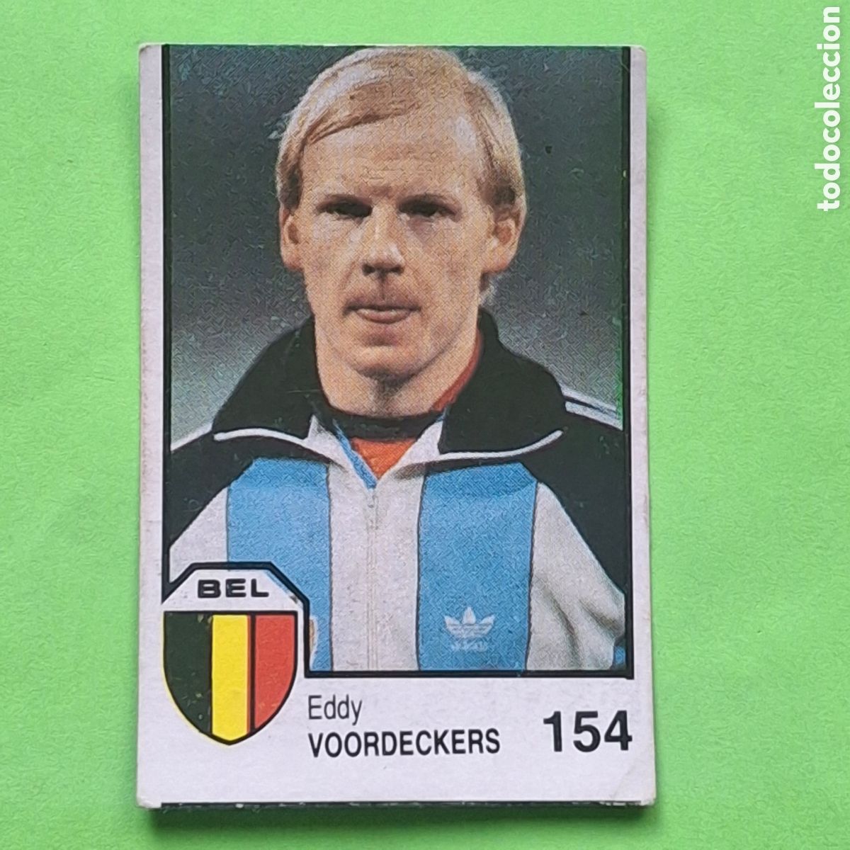 Fu&szlig;ball-Sticker: MEXICO 86 N&ordm; 154 EDDY VOORDECKERS BELGICA - CROMOS BARNA - MUNDIAL FUTBOL - CROMO SIN PEGAR