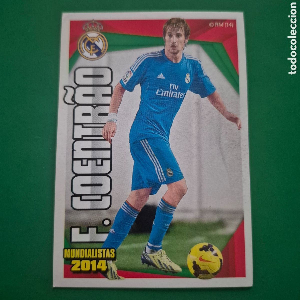 Cromos de Futebol: N&ordm; 191, COENTRAO MUNDIALISTAS 2014 - CROMO COLECCI&Oacute;N REAL MADRID 2013-2014 LIGA F&Uacute;TBOL 13-14 PANINI