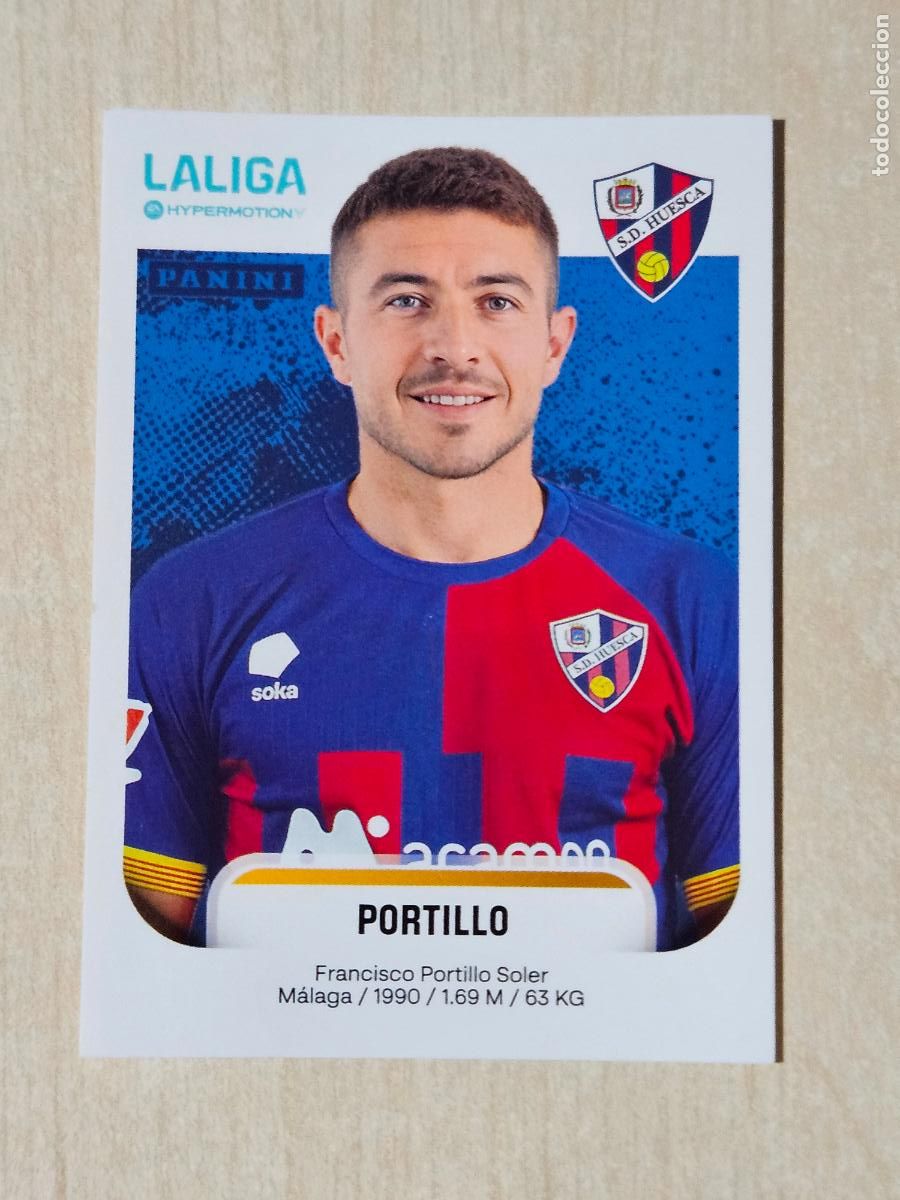Cromos de F&uacute;tbol: N&ordm; 243 PORTILLO - HUESCA - CROMO - LIGA HYPERMOTION 2025 2026 SEGUNDA DIVISION 25 26