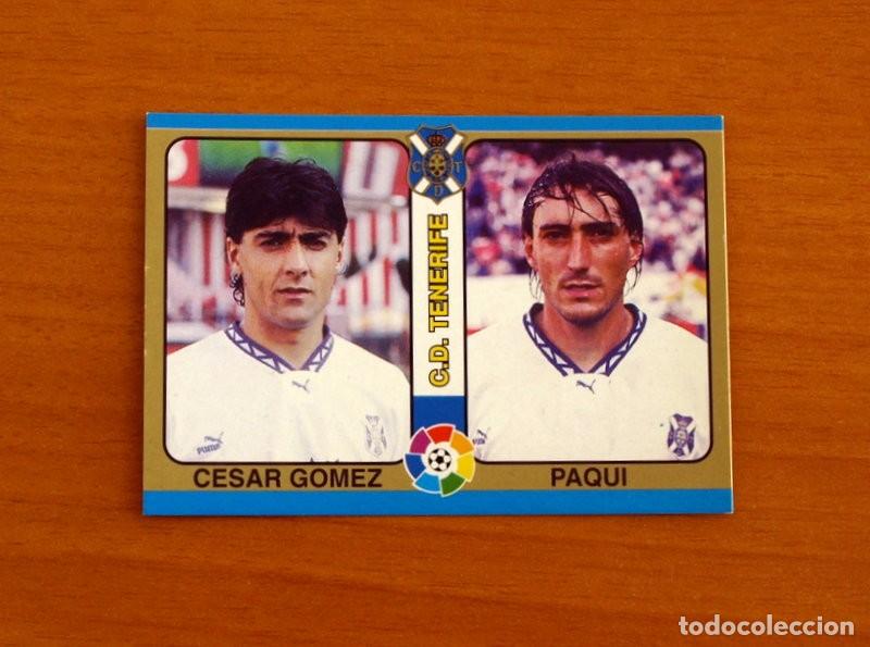 Cromos de F&uacute;tbol: Tenerife -N&ordm; 84 C&eacute;sar G&oacute;mez- Paqui -Fichas Liga Mundicromo F&uacute;tbol Total 1994-1995, 94-95