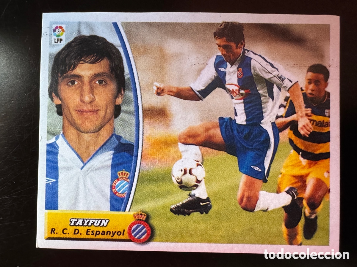 Fu&szlig;ball-Sticker: Tayfun Espanyol Liga Este 2003/04 Versi&oacute;n 2 jugadores