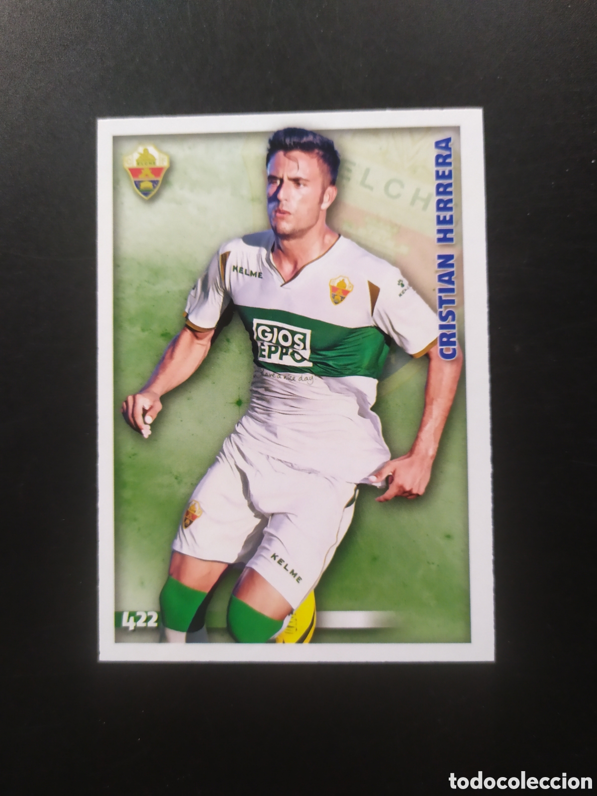 Cromos de Futebol: Mundicromo fichas Liga 2014 2015 14 15 Cristian Herrera error n&deg; 422 Elche