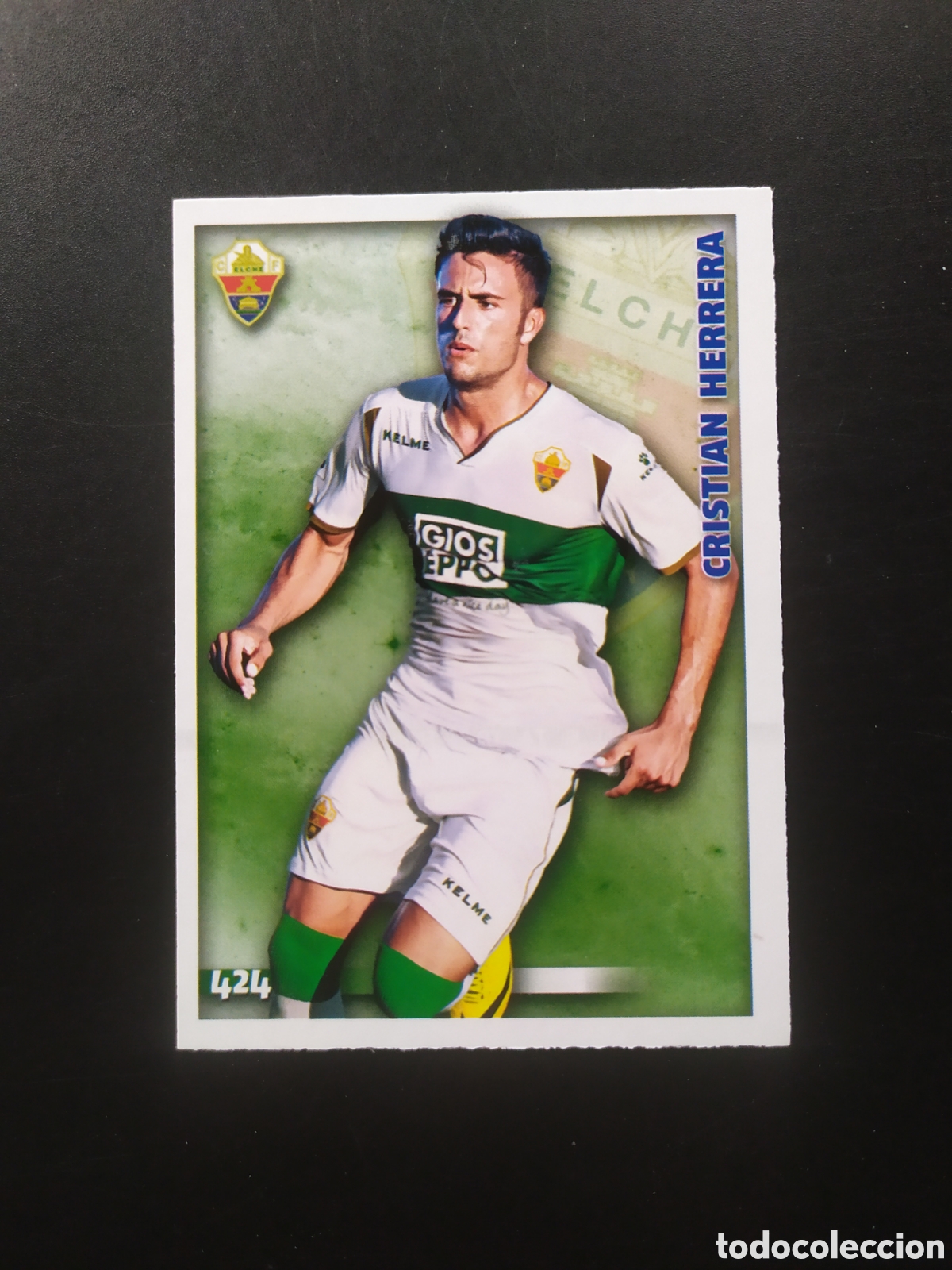 Cromos de f&uacute;tbol: Mundicromo fichas Liga 2014 2015 14 15 Cristian Herrera corregido n&deg; 424 Elche