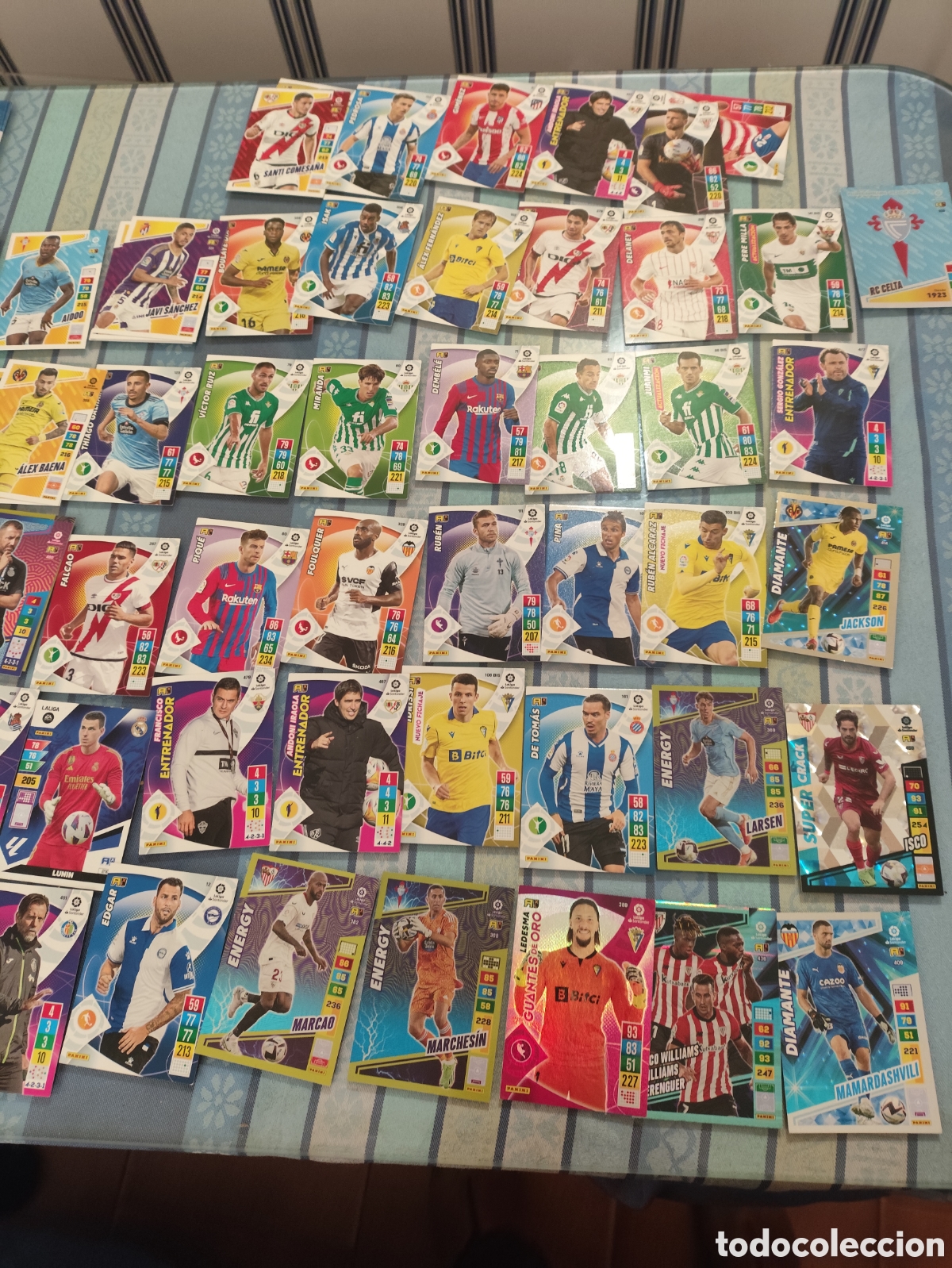 Football Stickers: Lote de 215 cromos de f&uacute;tbol