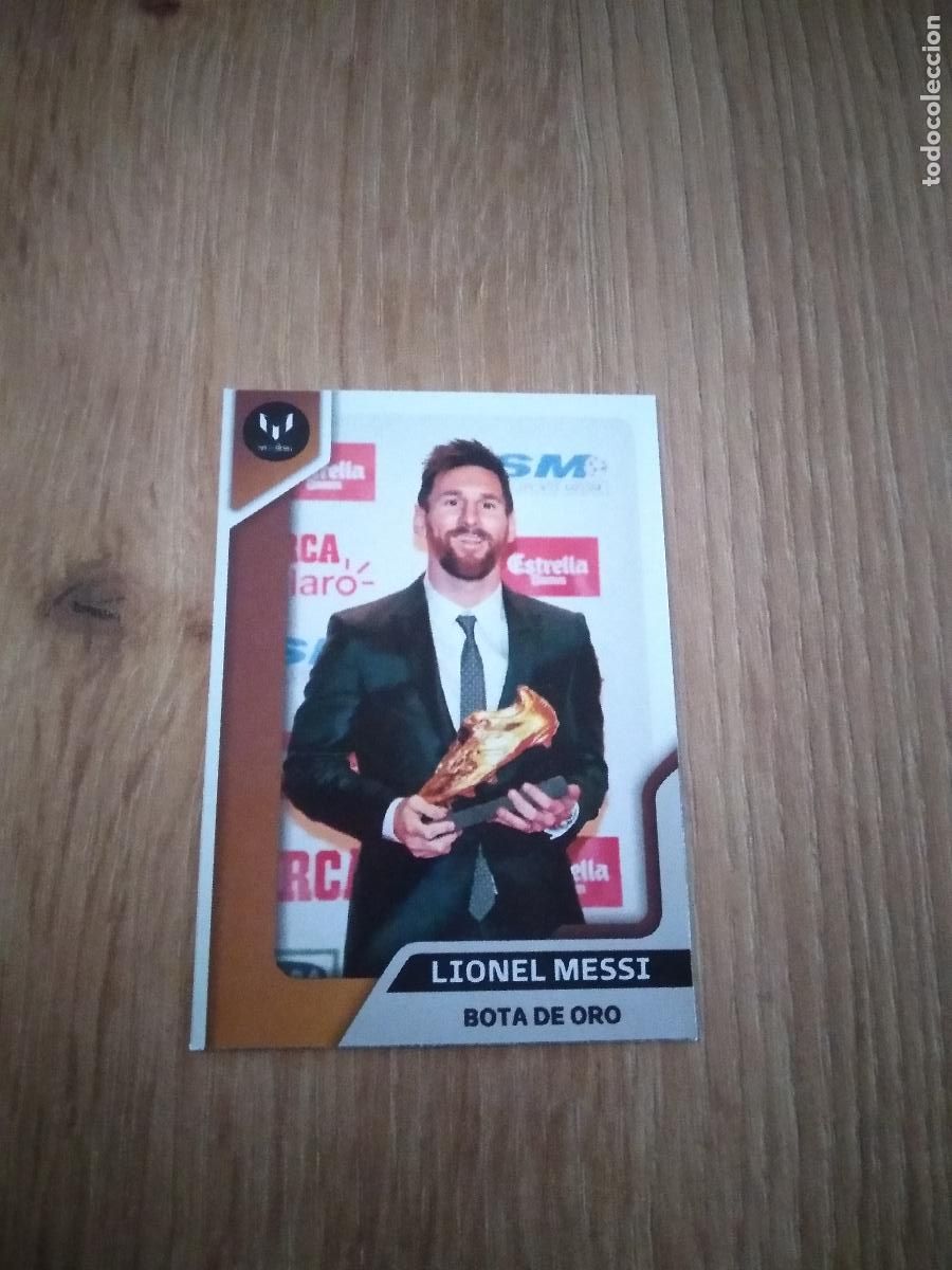 Cromos de F&uacute;tbol: 90 MESSI BOTA DE ORO CROMO FUTBOL COLECCION ESPECIAL EDITADO EN ARGENTINA POR TATO STICKERS