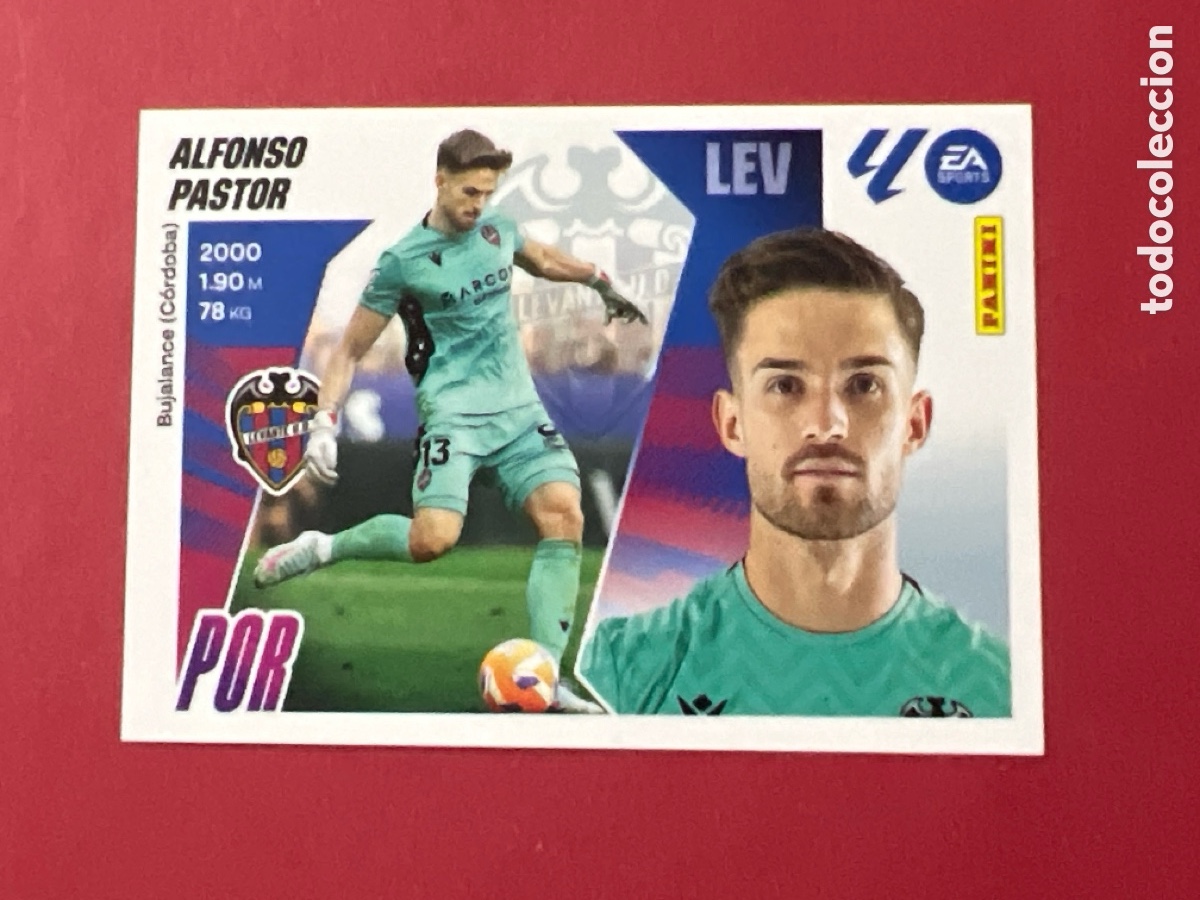 Fu&szlig;ball-Sticker: C637. CROMO PANINI LIGA ESTE 2025-26 (25 - 26) - N&ordm; 4 - ALFONSO PASTOR - LEVANTE