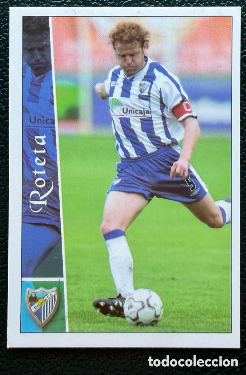 Figurine di Calcio: 255 ROTETA MALAGA CF FICHAS ALBUM MUNDICROMO 2002 2003 02 03