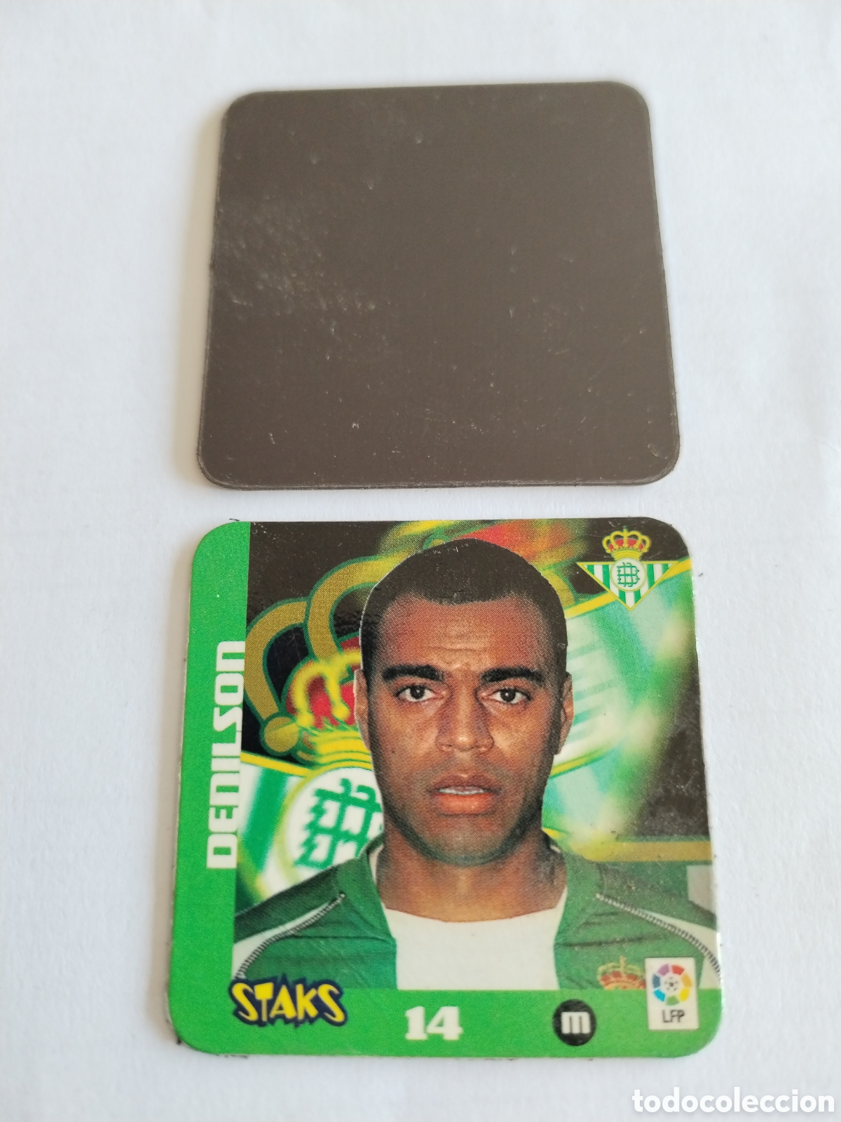 Football Stickers: Staks liga f&uacute;tbol 2003 2004 Real Betis Balompie Denilson n&deg;14