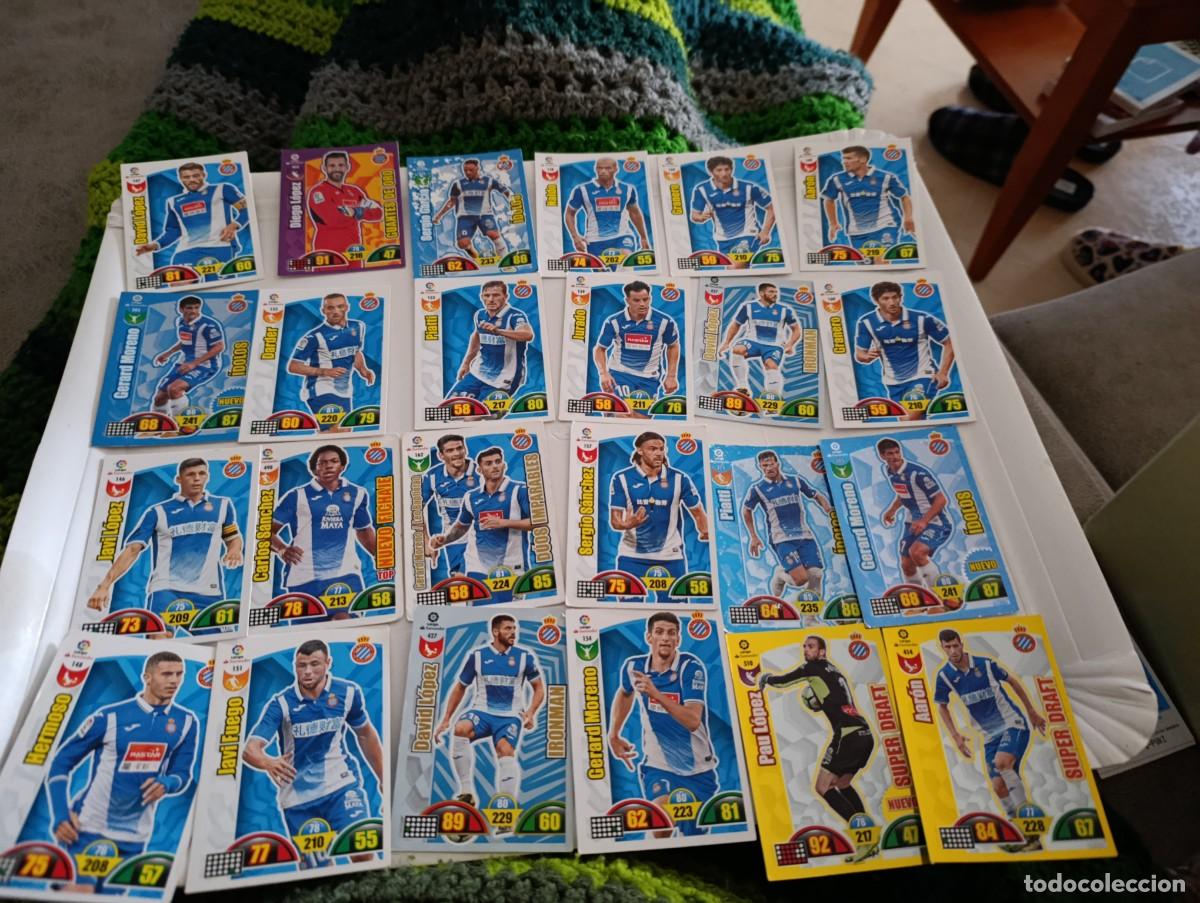 Figurine di Calcio: LOTE DE 30 CROMOS DE F&Uacute;TBOL ADRENALYN ESPANYOL 2017 2018