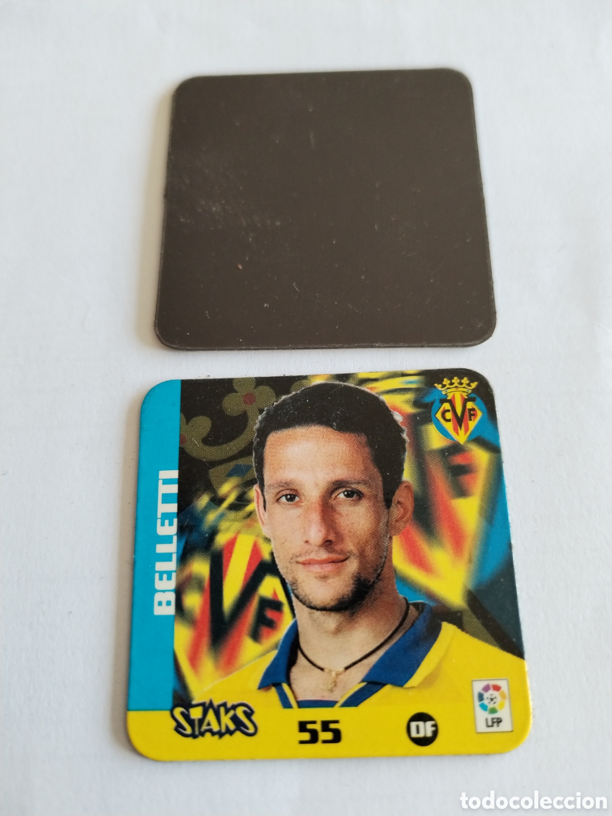 Football Stickers: Staks liga f&uacute;tbol 2003 2004 Villarreal C.F Belletti n&deg;55