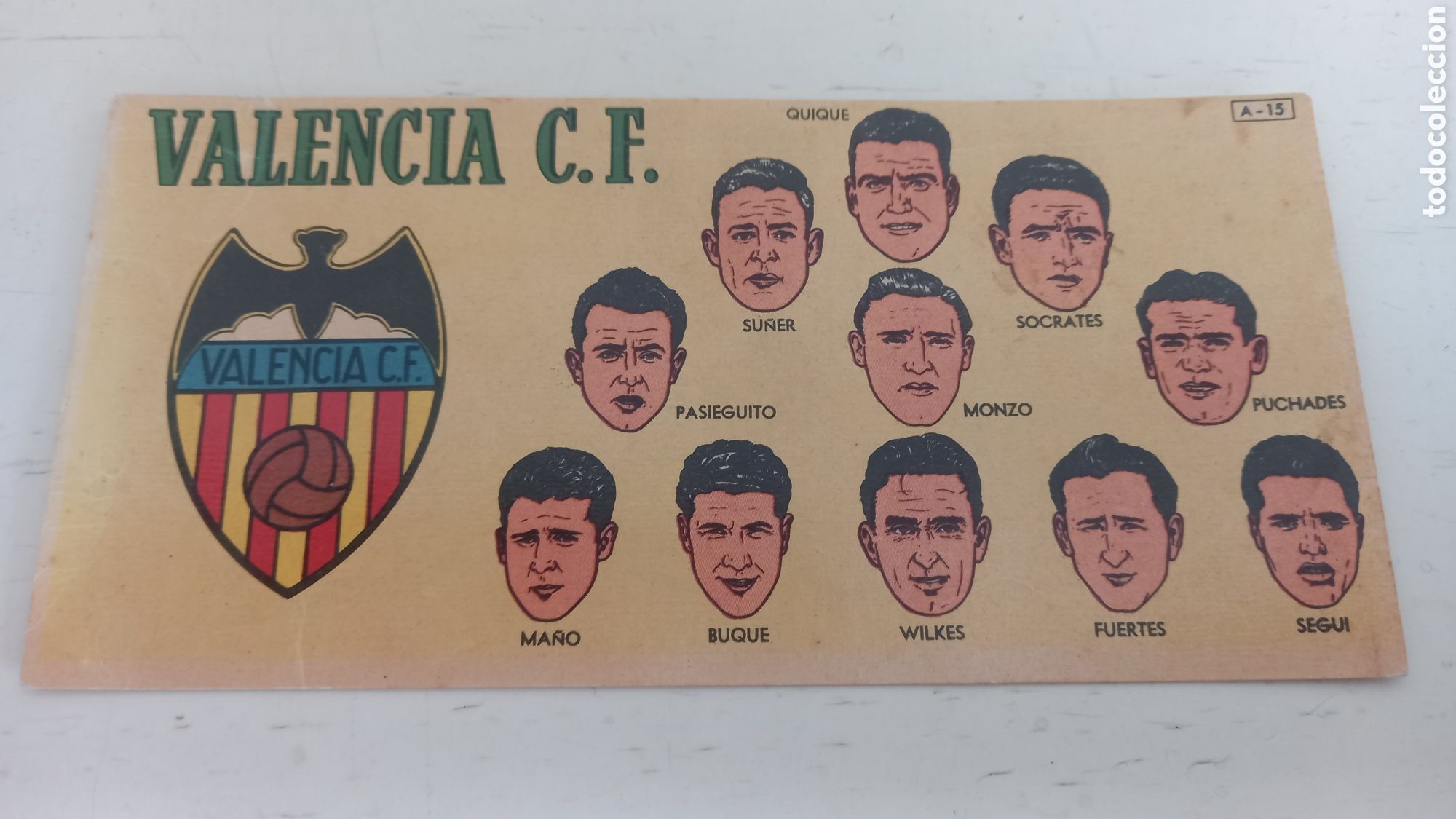 Cromos de Futebol: VALENCIA CF. 1953-54. Chocolates BATANGA