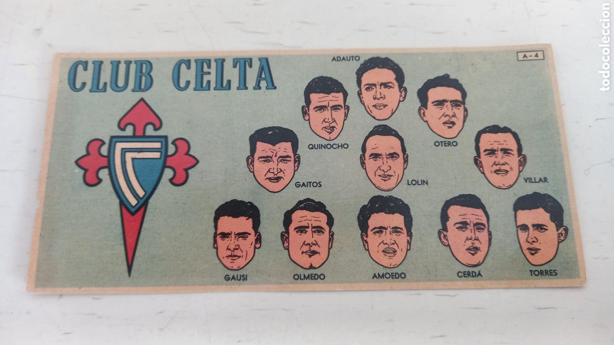 Cromos de Futebol: CLUB CELTA. 1953-54. Chocolates BATANGA