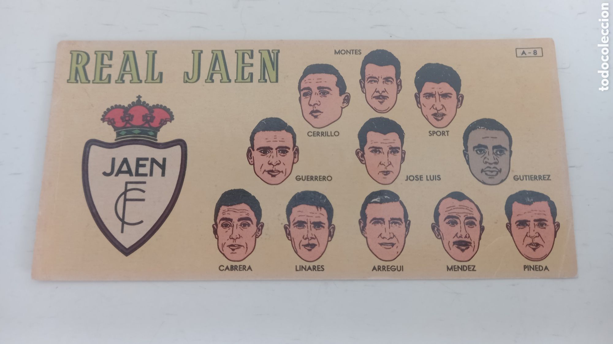 Cromos de Futebol: REAL JAEN. 1953-54. Chocolates BATANGA