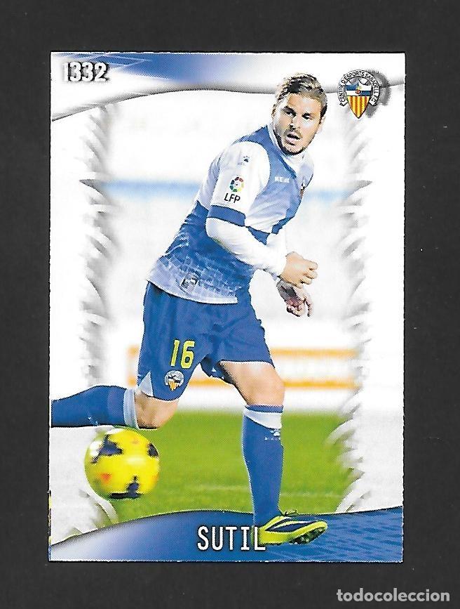 Fu&szlig;ball-Sticker: 1332 SUTIL (SABADELL) ULTIMA HORA VI , MUNDICROMO QUIZ GAME PLATINUM LIGA 2013 2014