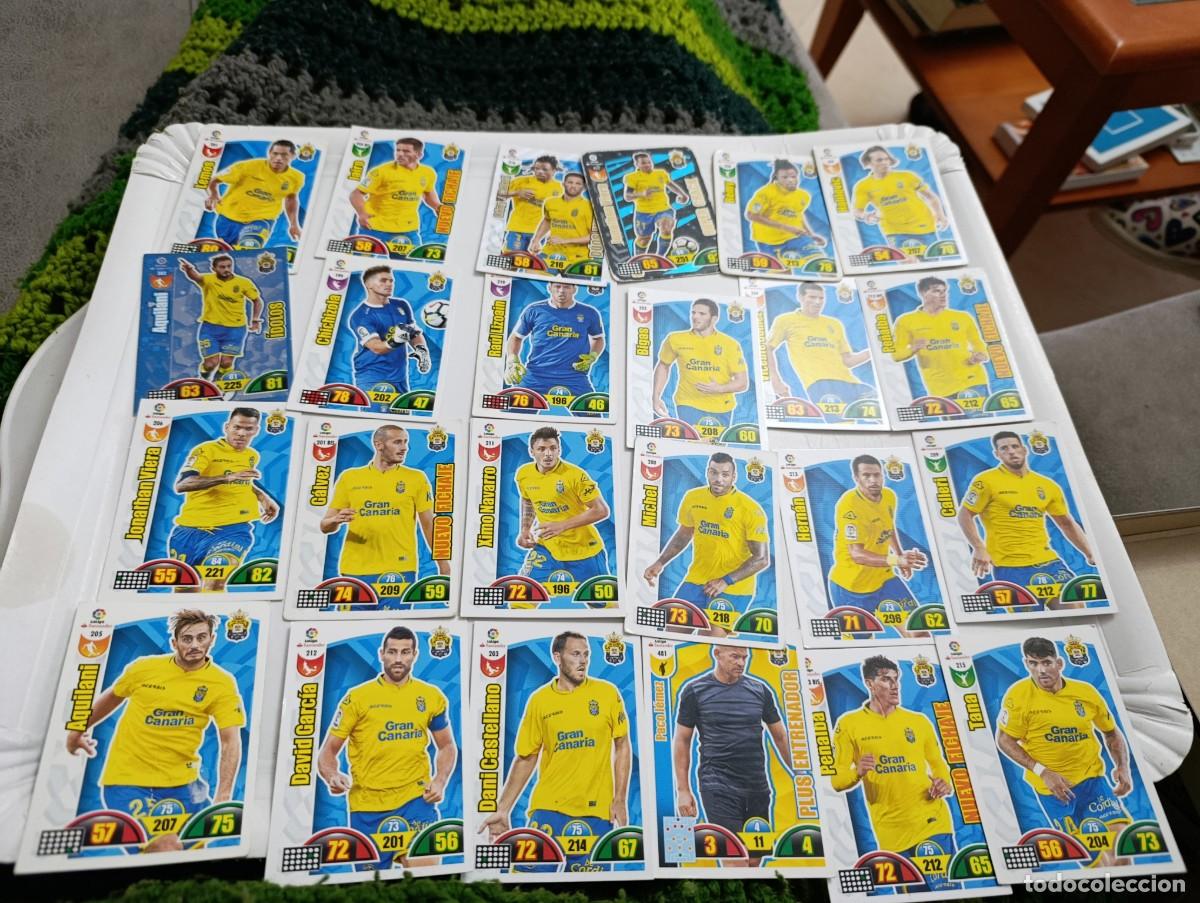 Fu&szlig;ball-Sticker: LOTE DE 25 CROMOS DE FUTBOL ADRENALYN 2017 2018 LAS PALMAS