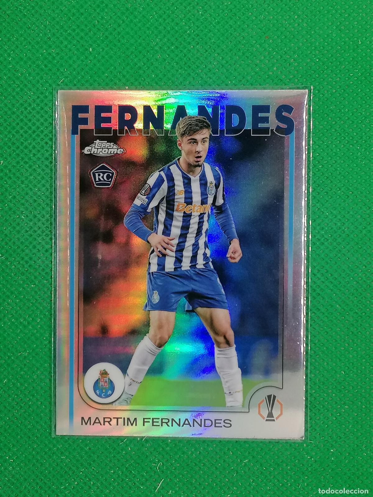 Cromos de F&uacute;tbol: 187 MARTIM FERNANDEZ PORTO ROOKIE REFRACTOR ⚽ TOPPS CHROME UCC 24 25 2024 2025 ⚽