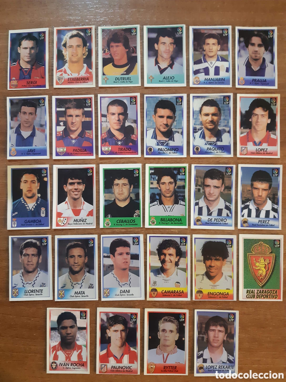 Cromos de F&uacute;tbol: LOTE 28 CROMOS DIFERENTES LIGA 96-97 BOLLYCAO 1996 1997. NUNCA PEGADOS, SIN PEGAR