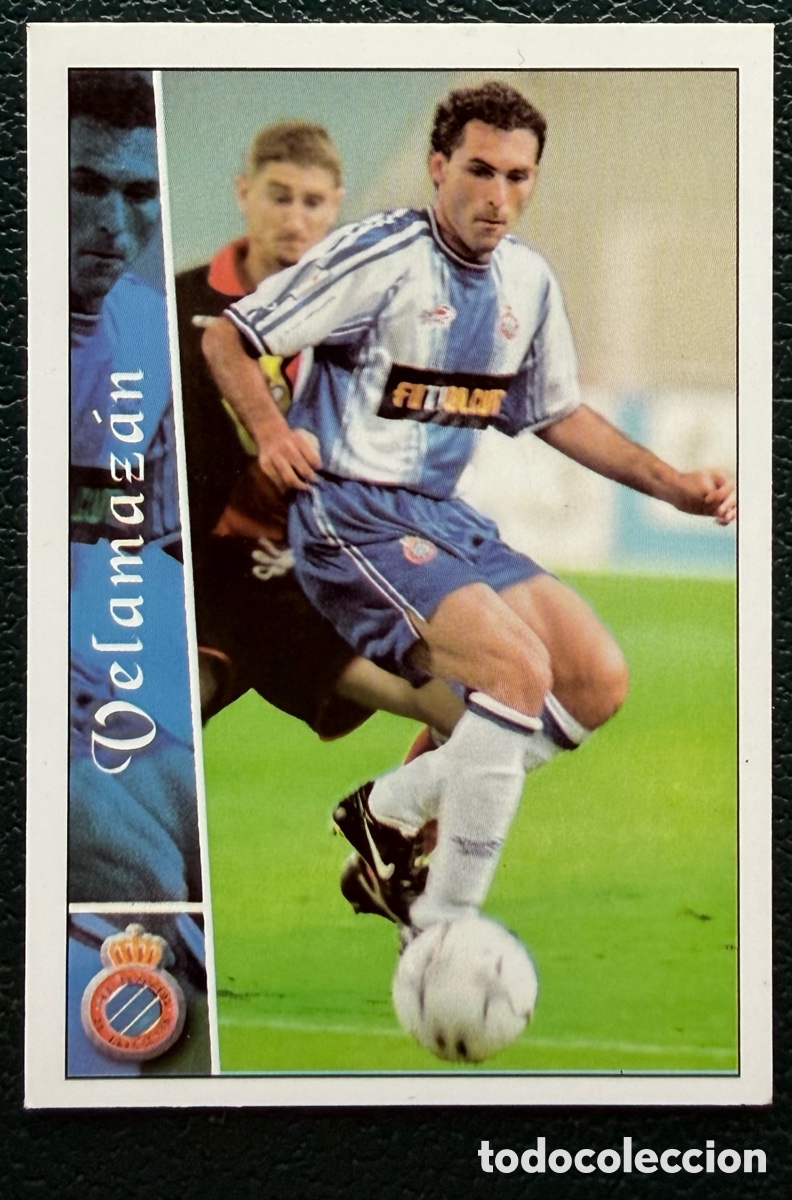 Cromos de F&uacute;tbol: 365 VELAMAZAN RCD ESPANYOL FICHAS ALBUM MUNDICROMO 2002 2003 02 03