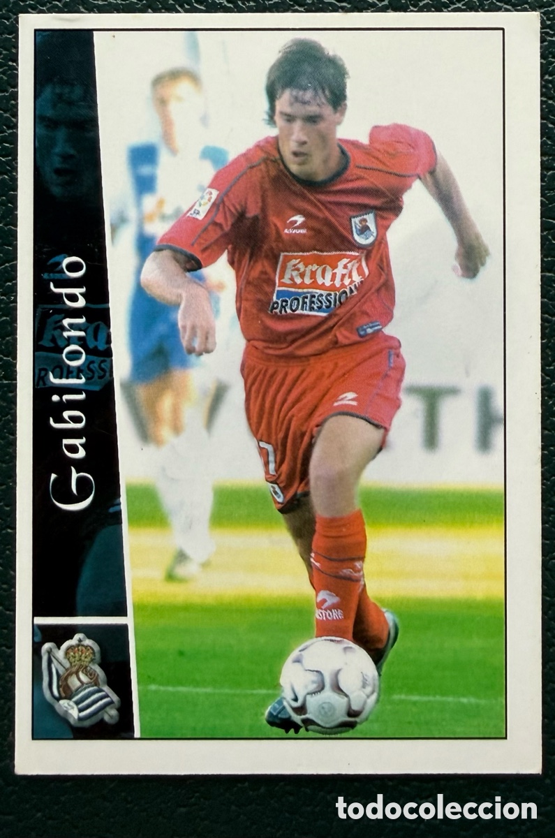 Cromos de F&uacute;tbol: 340 GABILONDO REAL SOCIEDAD FICHAS ALBUM MUNDICROMO 2002 2003 02 03