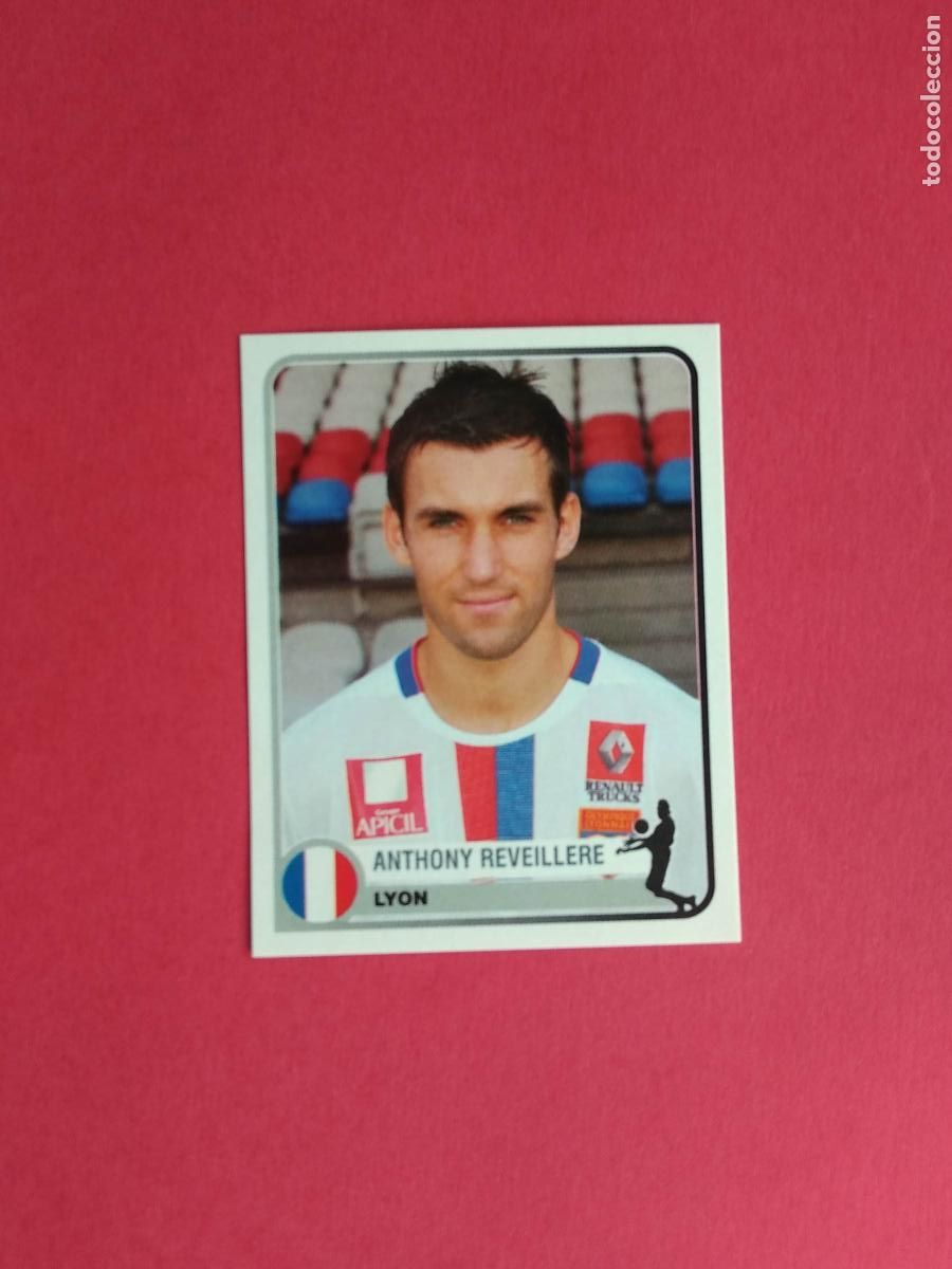 Cromos de F&uacute;tbol: PANINI CHAMPIONS OF EUROPE 1955 04 05 2004 2005 CROMO NUNCA PEGADO LYON N&ordm; 202 REVEILLERE