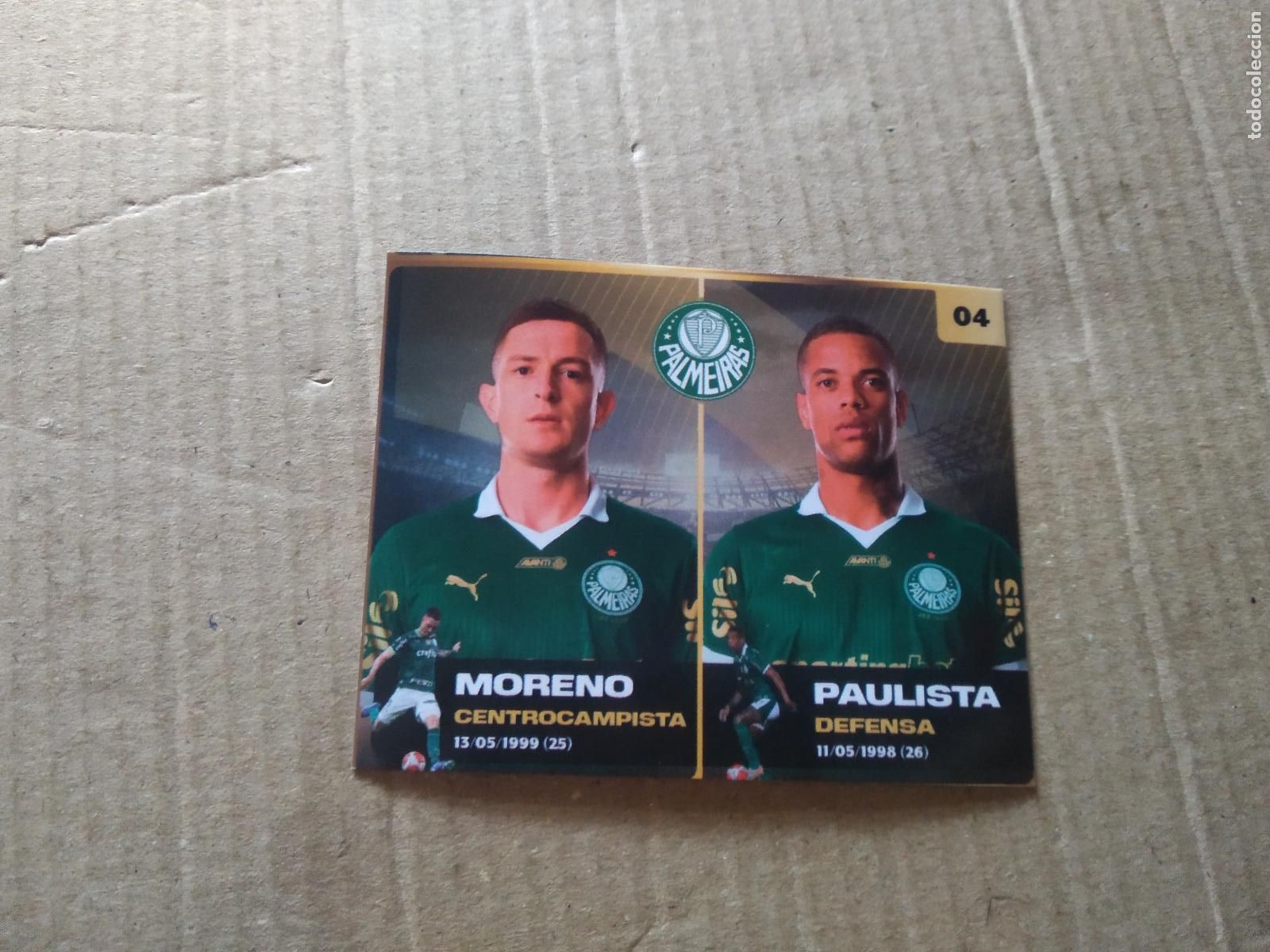 Football Stickers: 4 MORENO PAULISTA PALMEIRAS CROMO FUTBOL MUNDIAL DE CLUBES 2025 COLECCIONES GEMMA DOS REYES