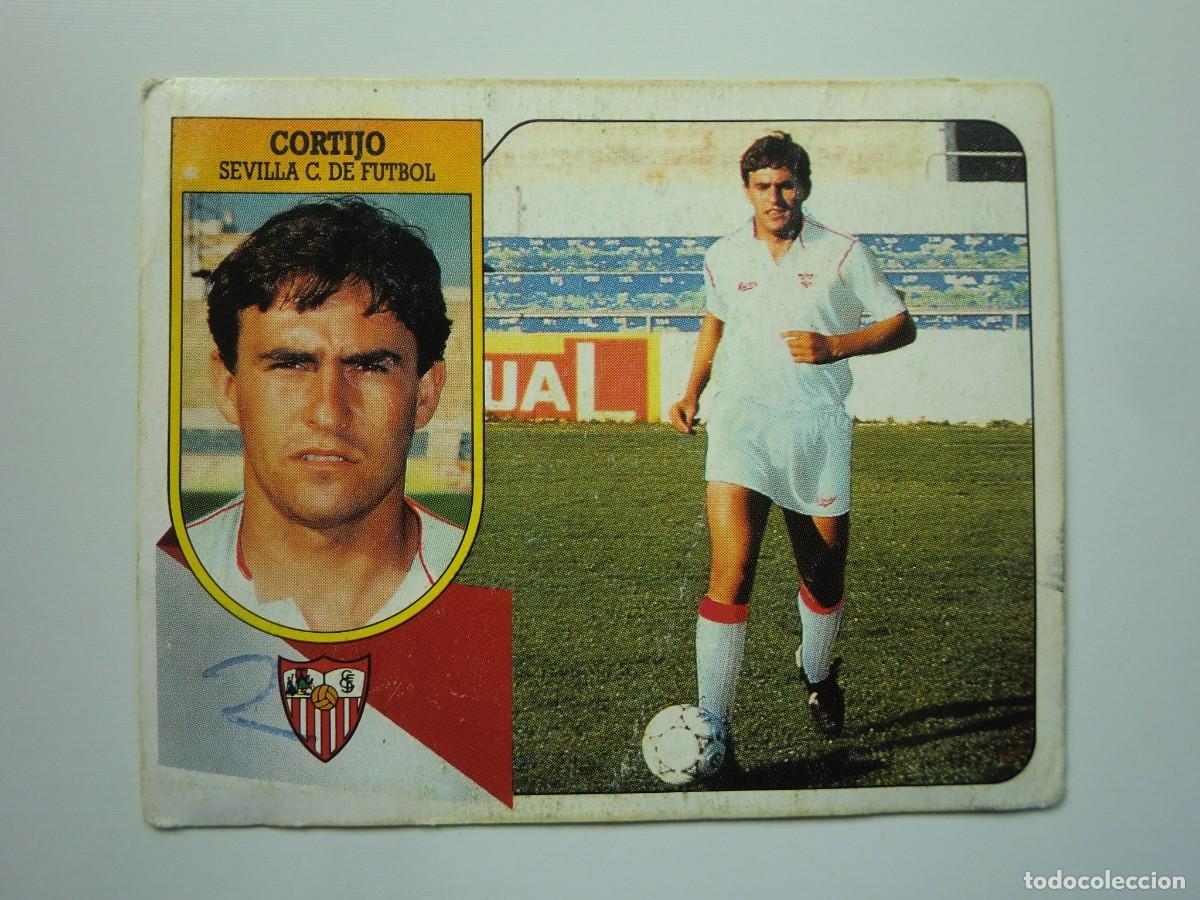 Cromos de F&uacute;tbol: Cromo de f&uacute;tbol LIGA ESTE 91-92 1991-1992: CORTIJO (Sevilla), &uacute;ltimos fichajes N&ordm; 18