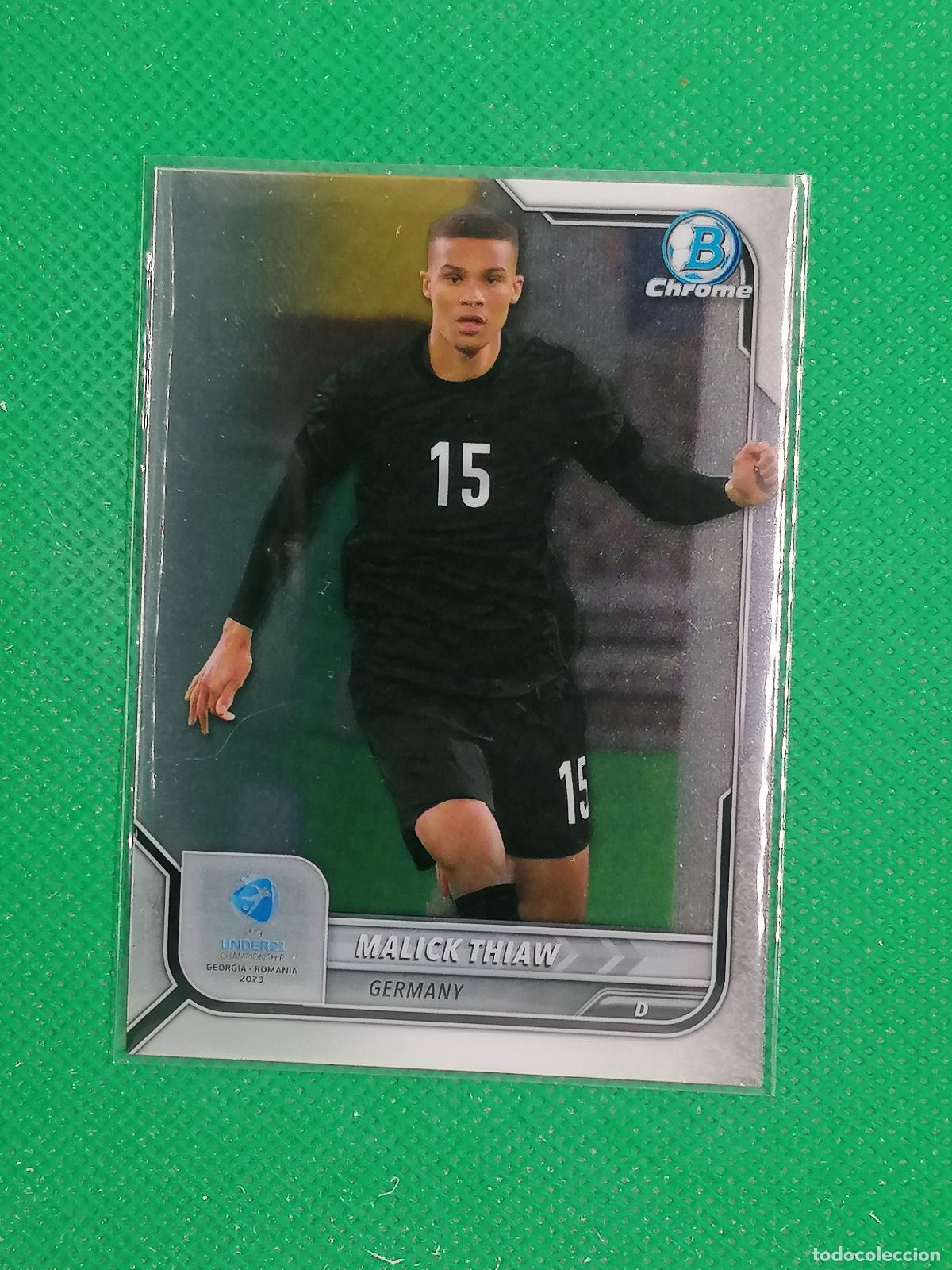 Cromos de Futebol: 26 MALICK THIAW GERMANY ⚽ TOPPS 1ST BOWMAN CHROME UNDER 21 UEFA 22 23 2022 2023 ⚽