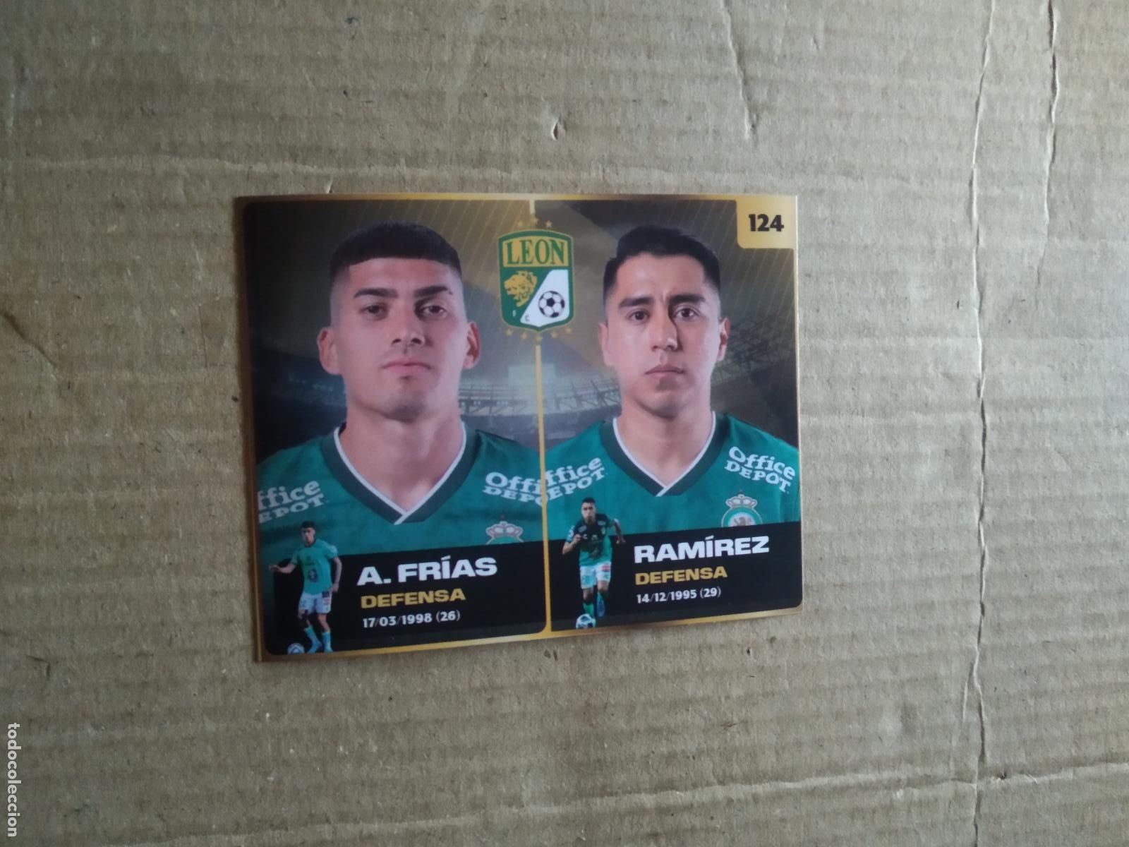 Cromos de F&uacute;tbol: 124 A. FRIAS RAMIREZ LEON CROMO FUTBOL MUNDIAL DE CLUBES 2025 COLECCIONES GEMMA DOS REYES