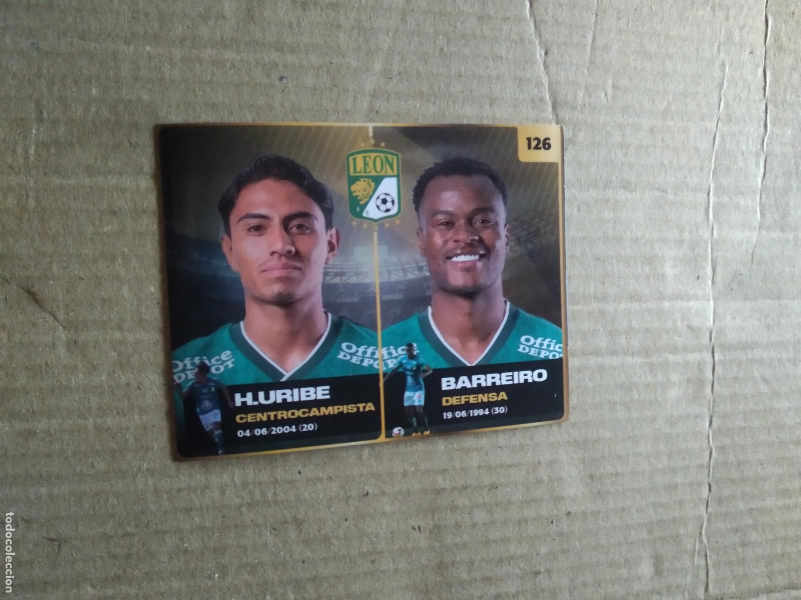 Cromos de F&uacute;tbol: 126 H. URIBE BARREIRO LEON CROMO FUTBOL MUNDIAL DE CLUBES 2025 COLECCIONES GEMMA DOS REYES