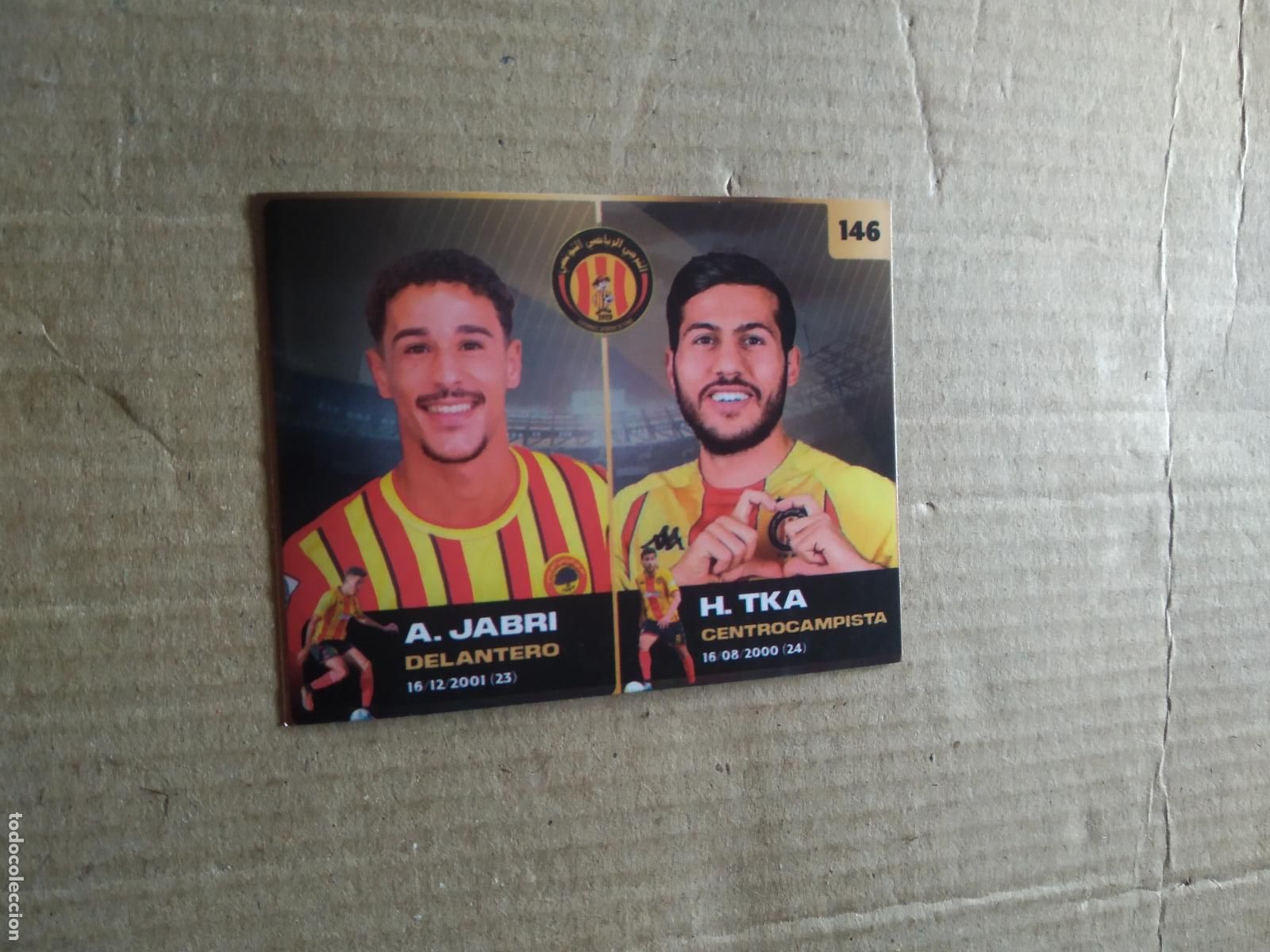 Fu&szlig;ball-Sticker: 146 A. JABRI H. TKA ESPERANCE TUNIS CROMO FUTBOL MUNDIAL DE CLUBES 2025 COLECCIONES GEMMA DOS REYES